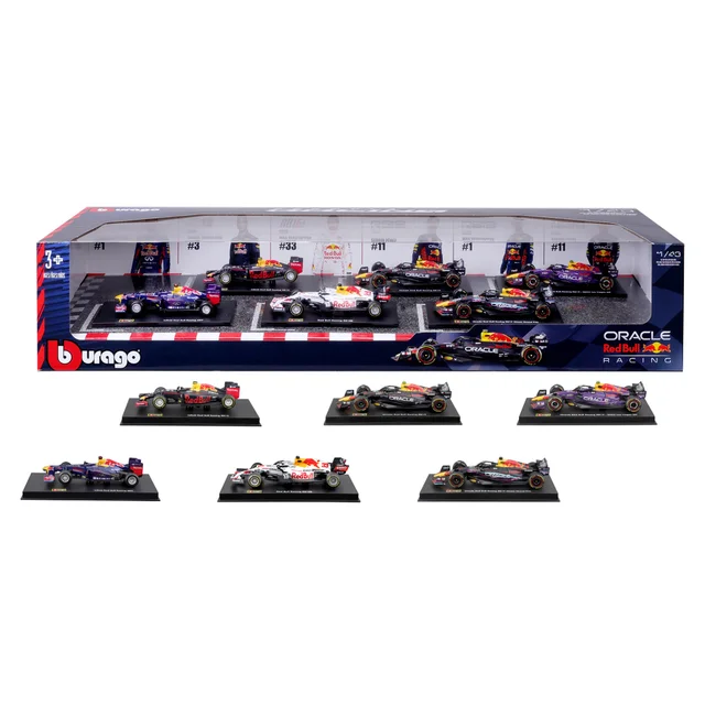 BBURAGO 1:43 FORMULA DIE CAST SET 6PK