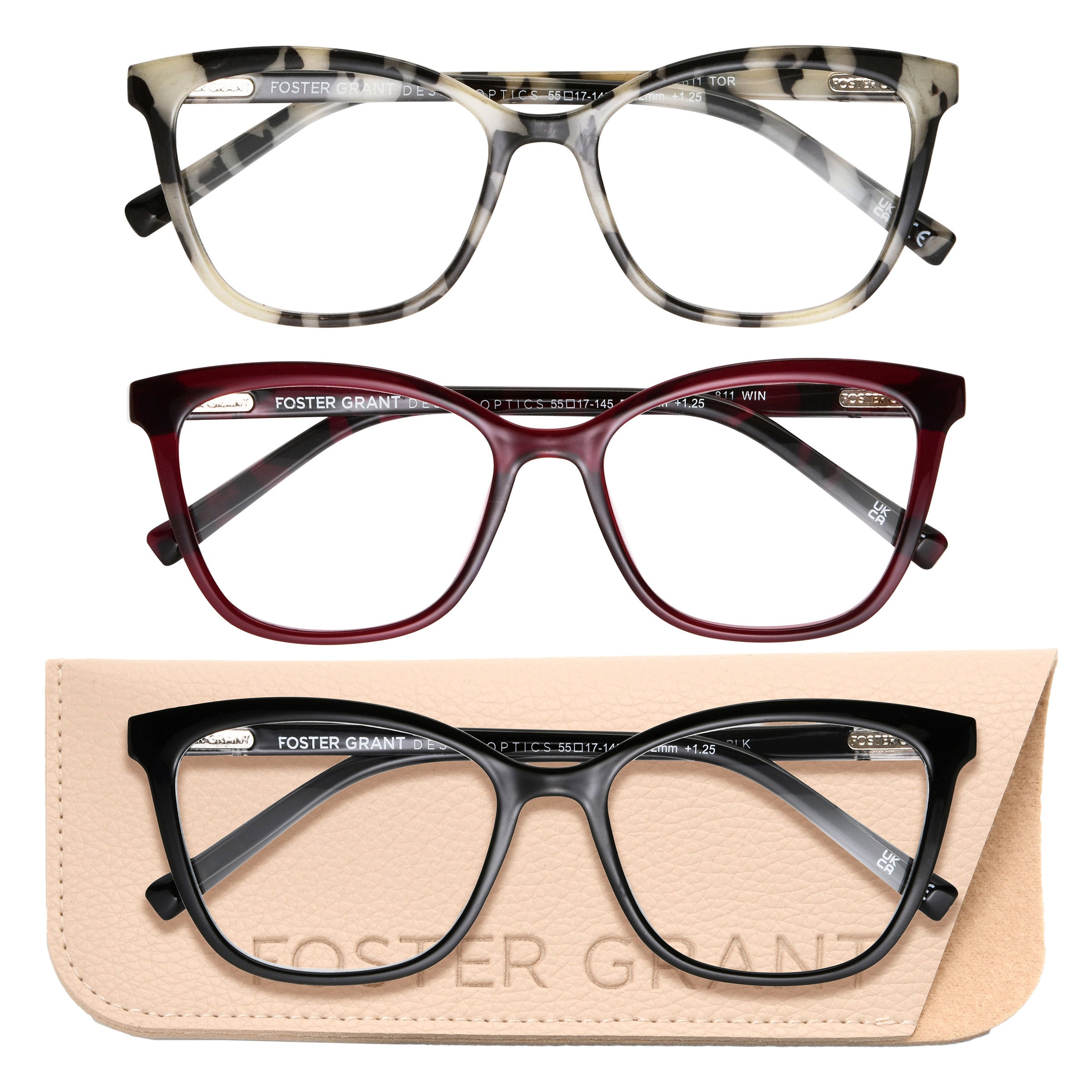 Design Optics by Foster Grant #811 Fashion Cateye Reading Glasses