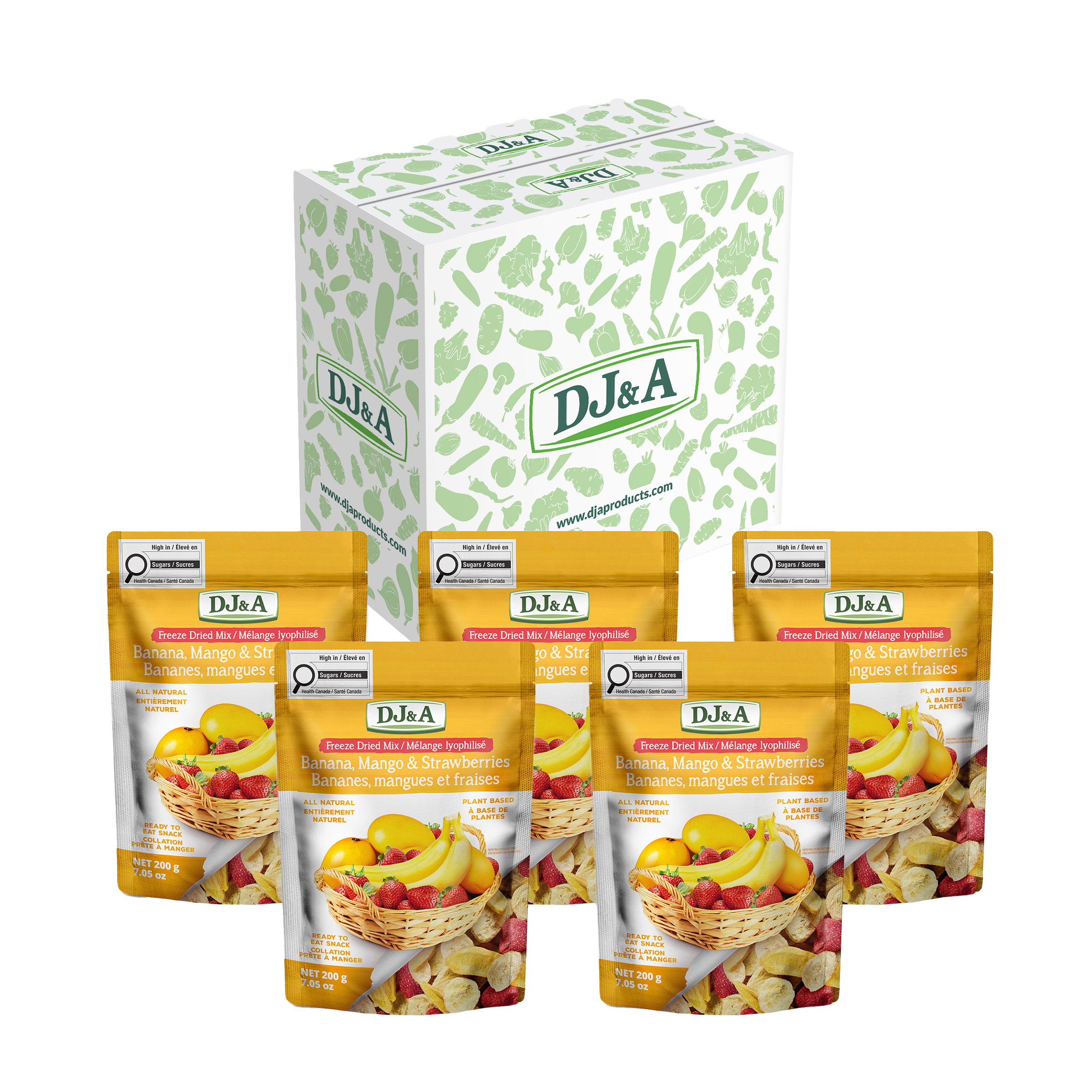 DJ&A Freeze Dried Fruit Mix, 1 kg | Costco