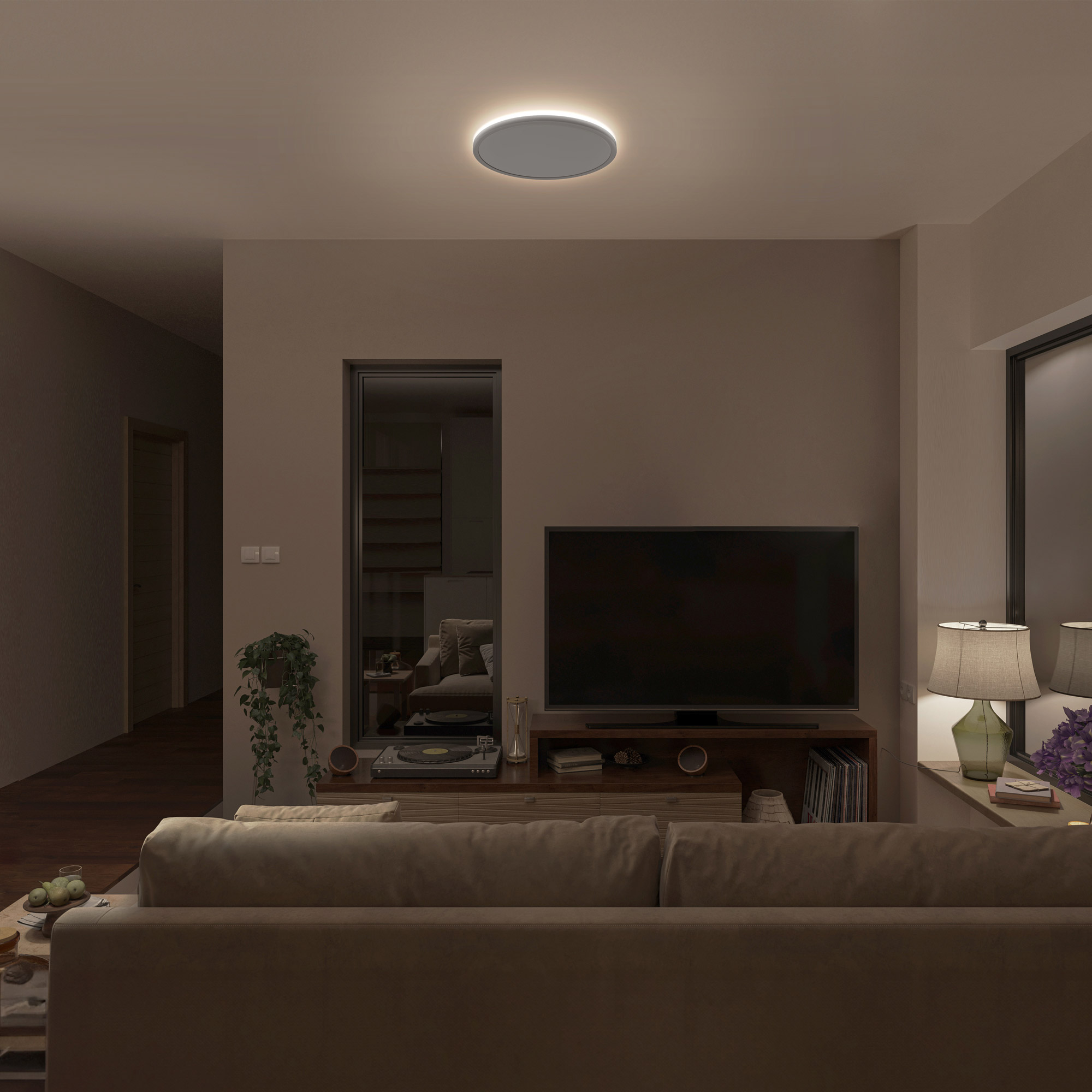 KODA Modern 15 in. Ceiling Light with Back Light | Costco