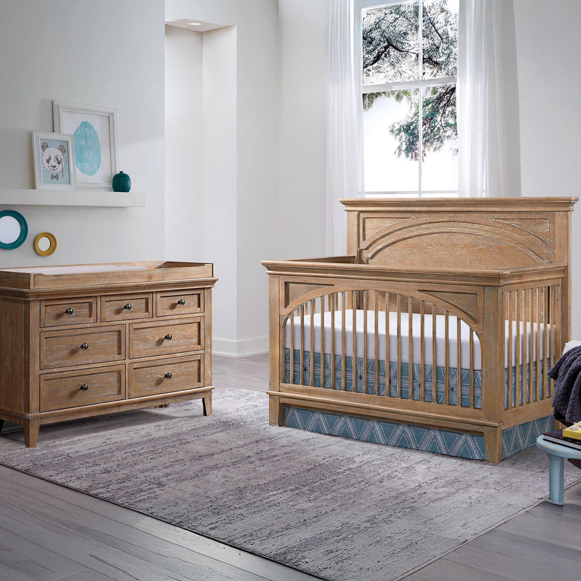 Imagio Baby Lisbon 2-piece Nursery Set, Sandwash | Costco