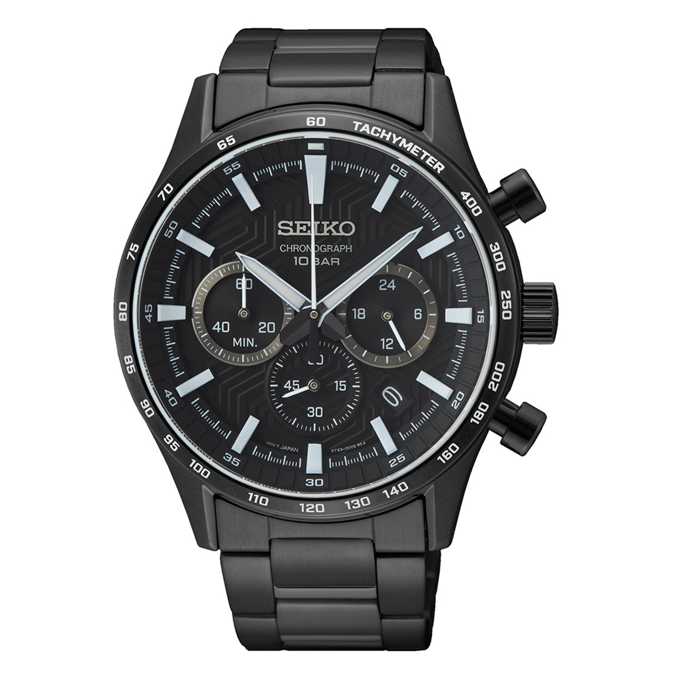 Seiko Chronograph Black Dial Men's Watch
