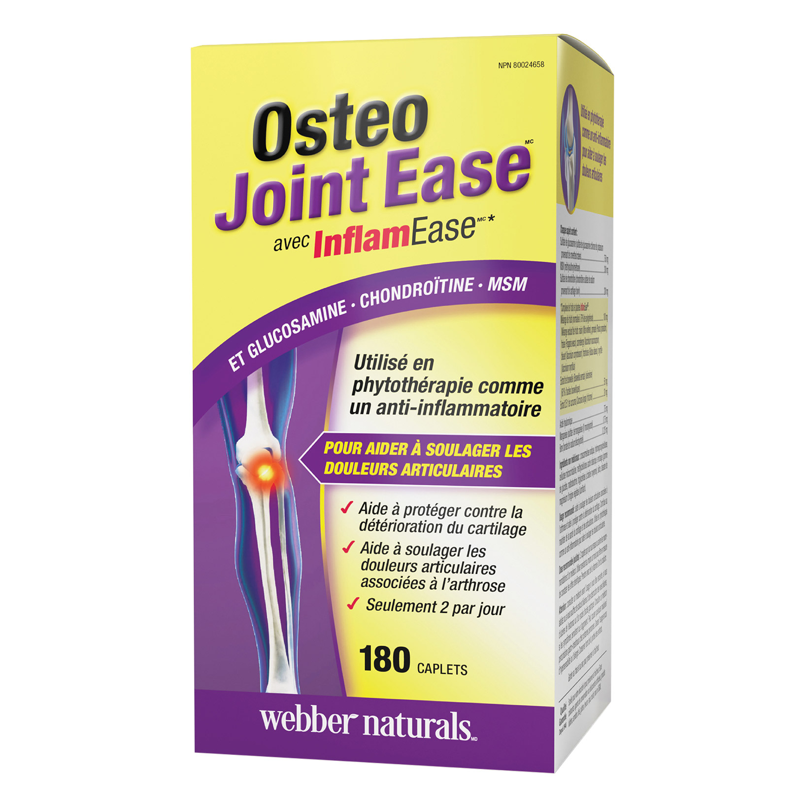 webber naturals - Osteo Joint Ease, 180 comprimés