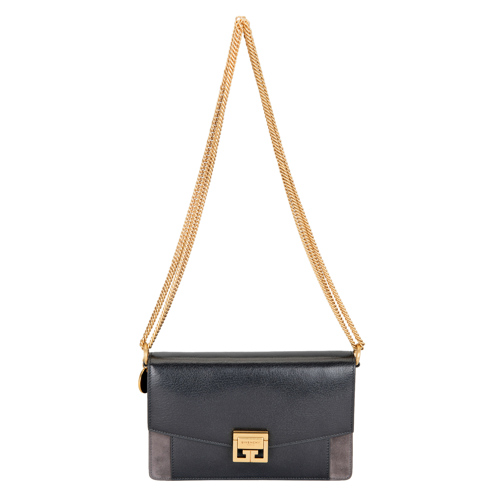 GIVENCHY スパンコールミニバッグ Micro Antigona bag in satin with strass in - black - BB60K4B1QC