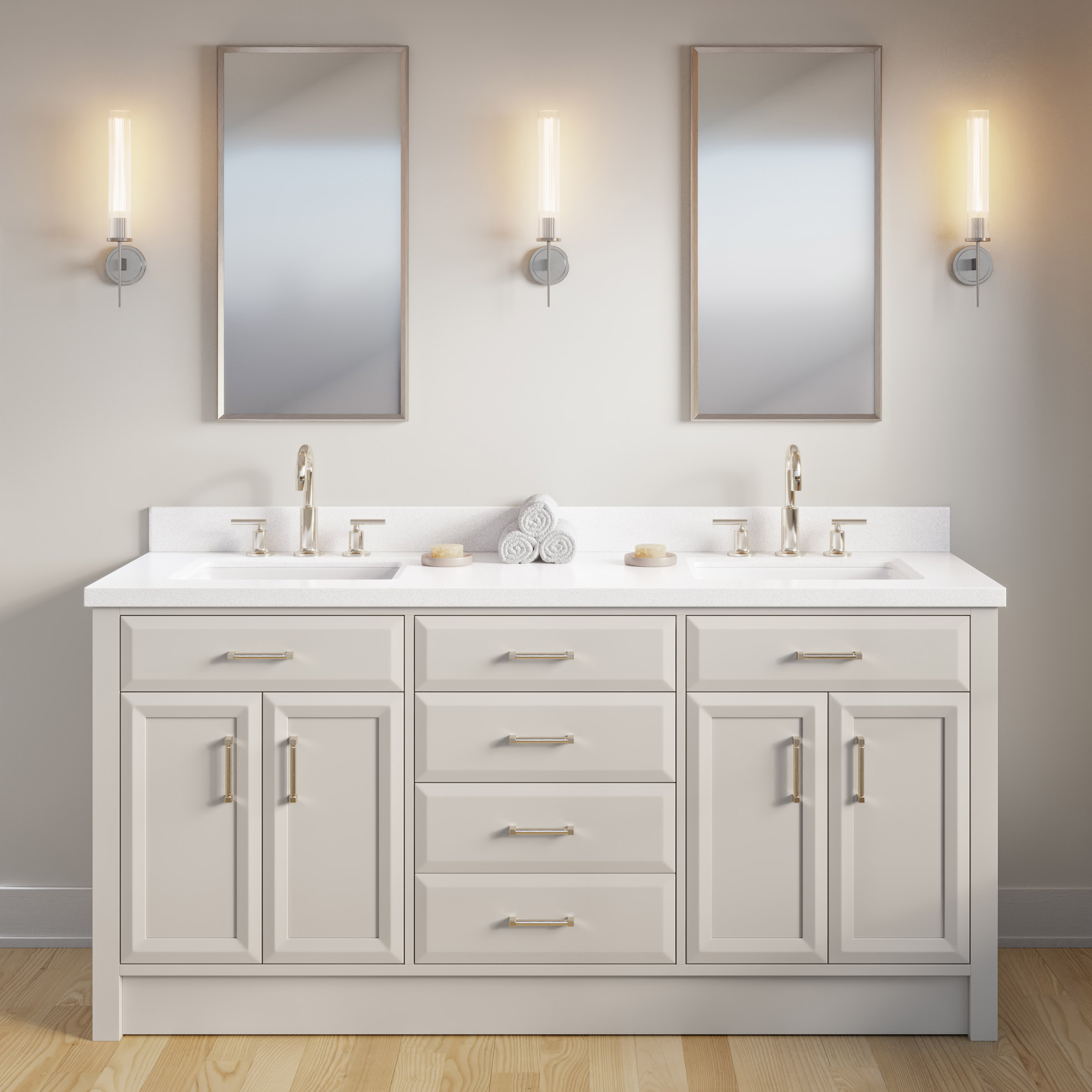 Studio Bathe Calais II 72 in. Double Vanity