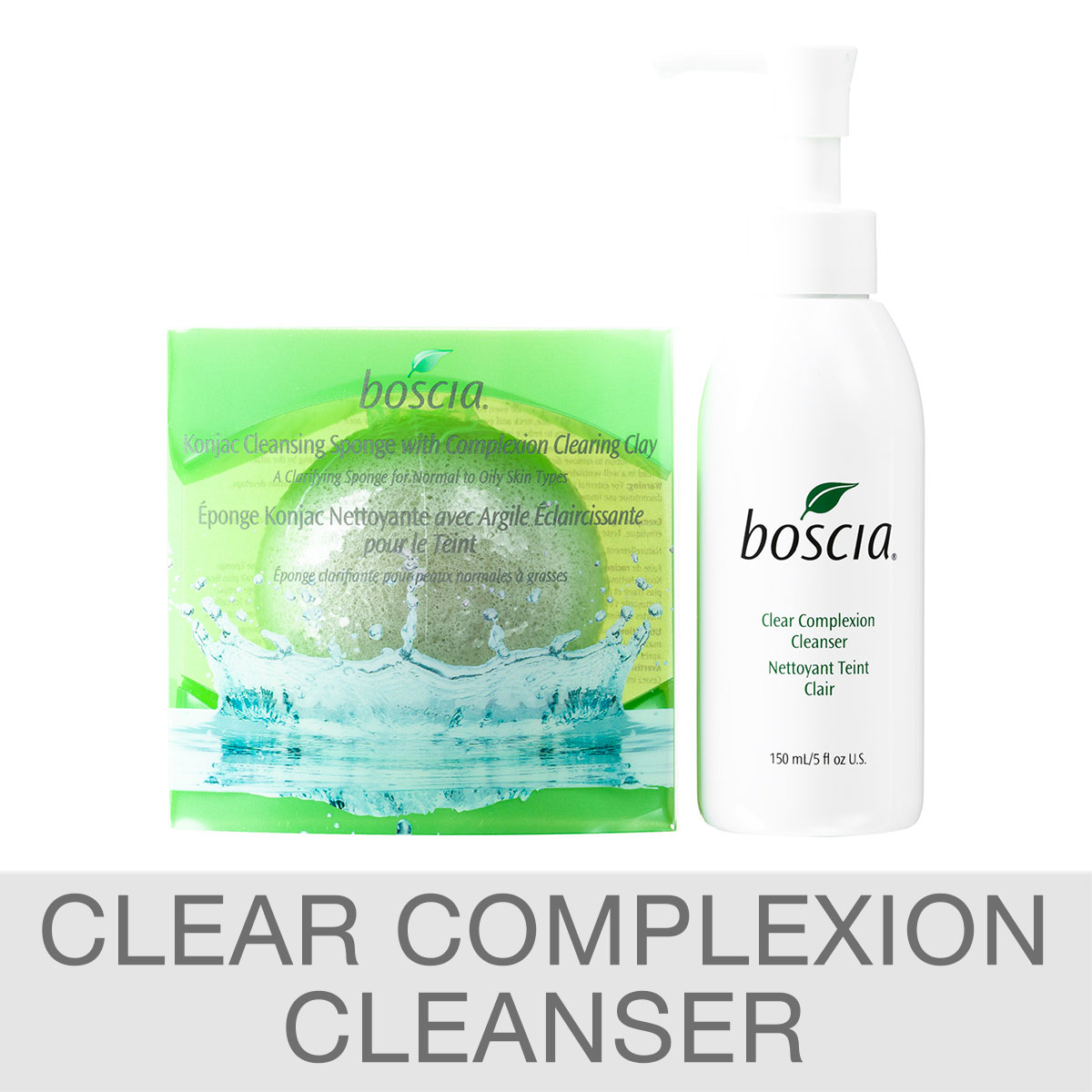 boscia Cleanser & Konjac Sponge Set | Costco
