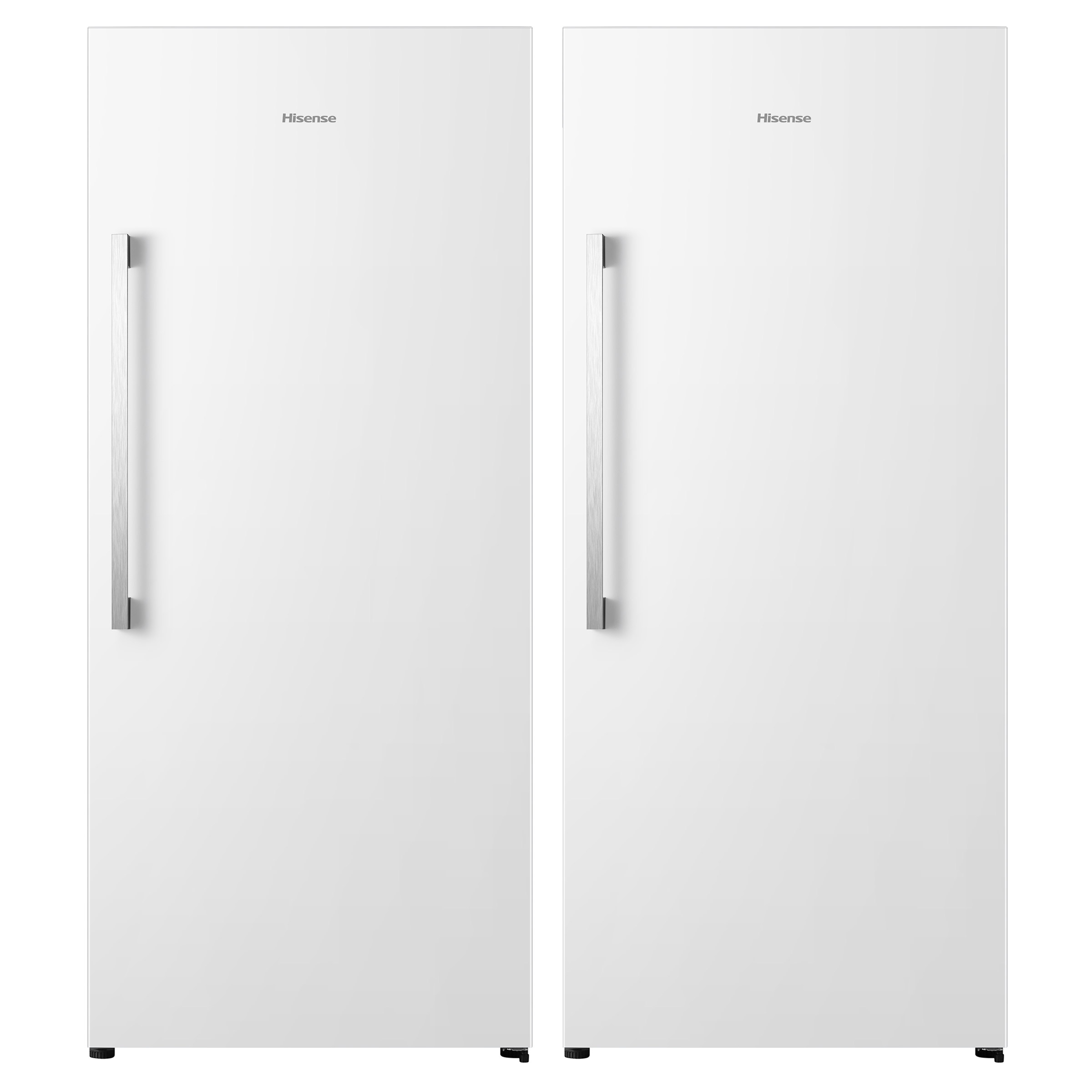 Hisense 2-piece White Side by Side Refrigeration Pair with 21.2 cu ft. Convertible Upright Fridge or Freezer and 21.2 cu ft. Convertible Upright Fridge or Freezer