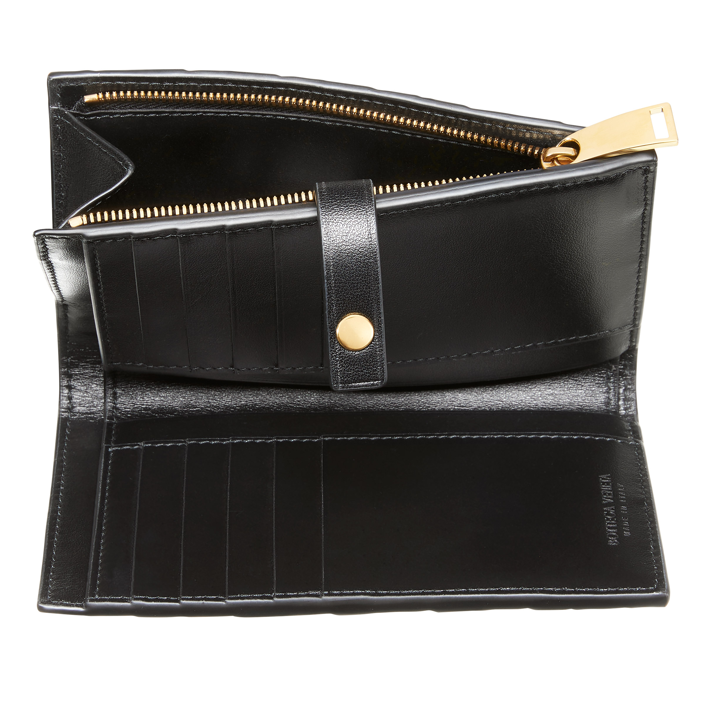 Bottega Veneta Med Bi-Fold French Wallet, Black | Costco