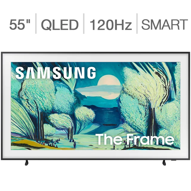 Samsung 55" Class - The Frame Series - QLED 4K - Art Mode Vision AI Smart TV - 2025 - Allstate 3-Year Protection Plan Bundle Included For 5 Years of Total Coverage*
