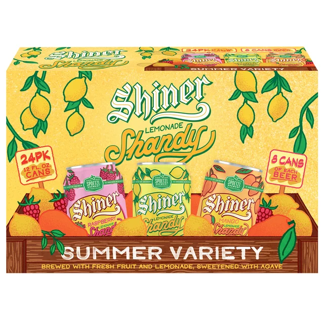 SHINER LEMONADE SHANDY VTY 24/12 OZ CANS
