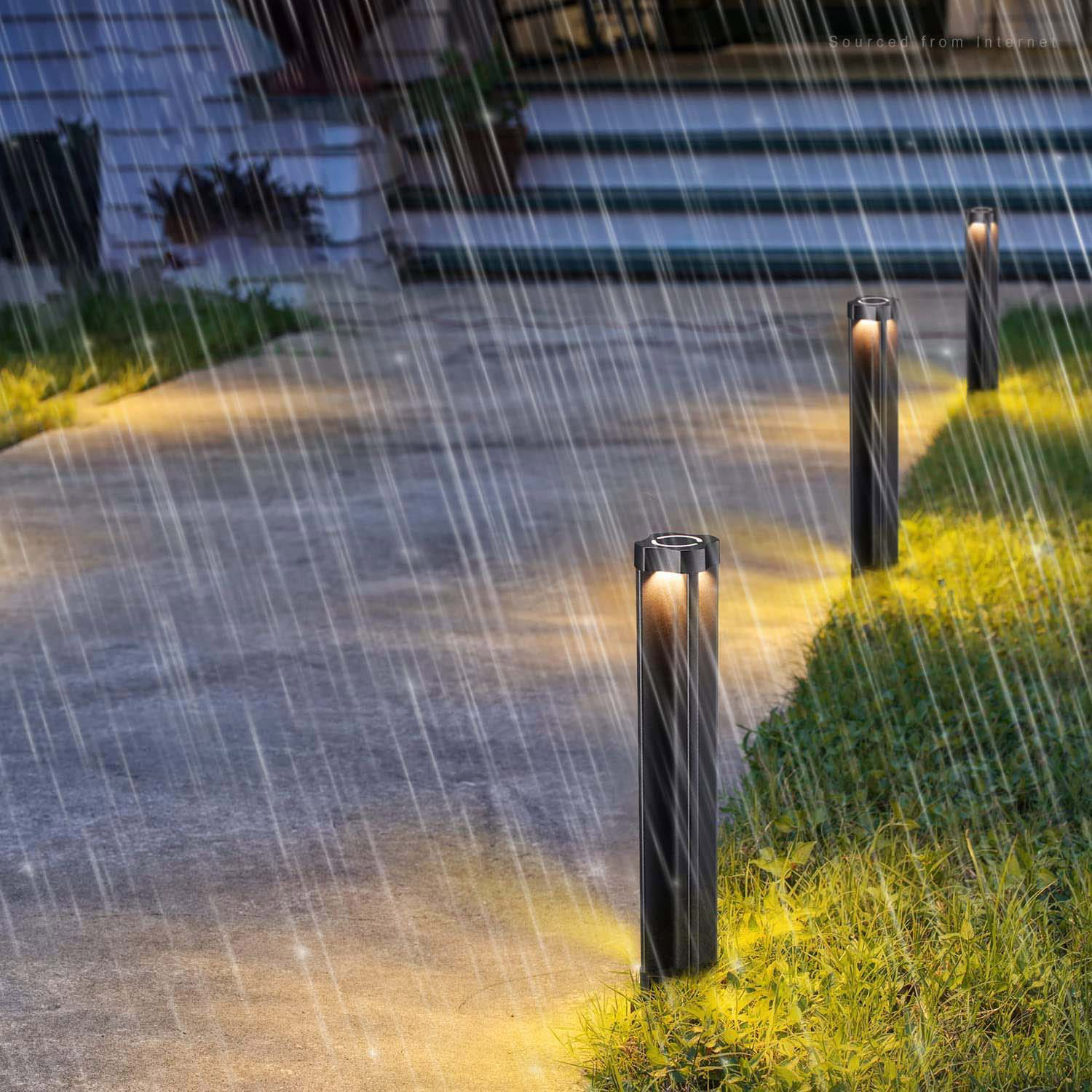 Bazz Luvia Outdoor LED Modern Landscape Kit, 6-pack | Costco