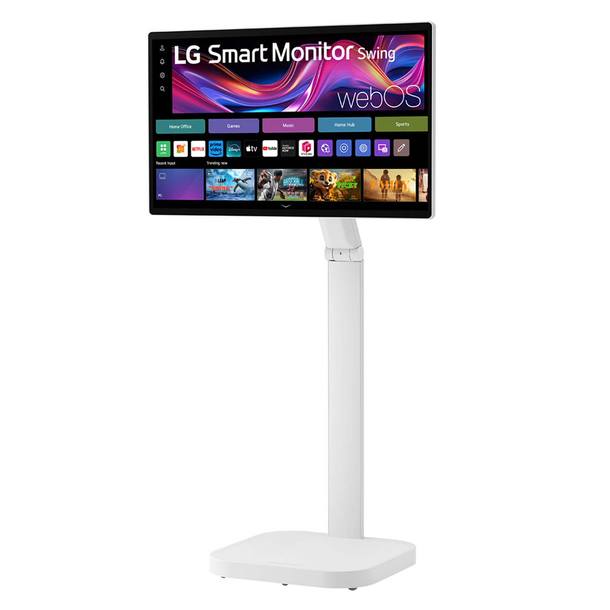 LG 31.5 in. UHD Touchscreen Smart Monitor Swing with Rolling Stand