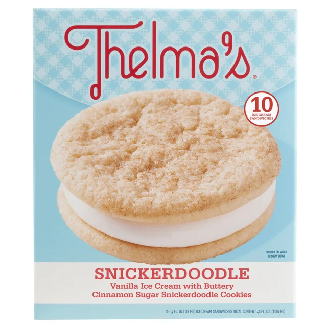 THELMA'S ICE CREAM SANDWICHES 10 COUNT BOX