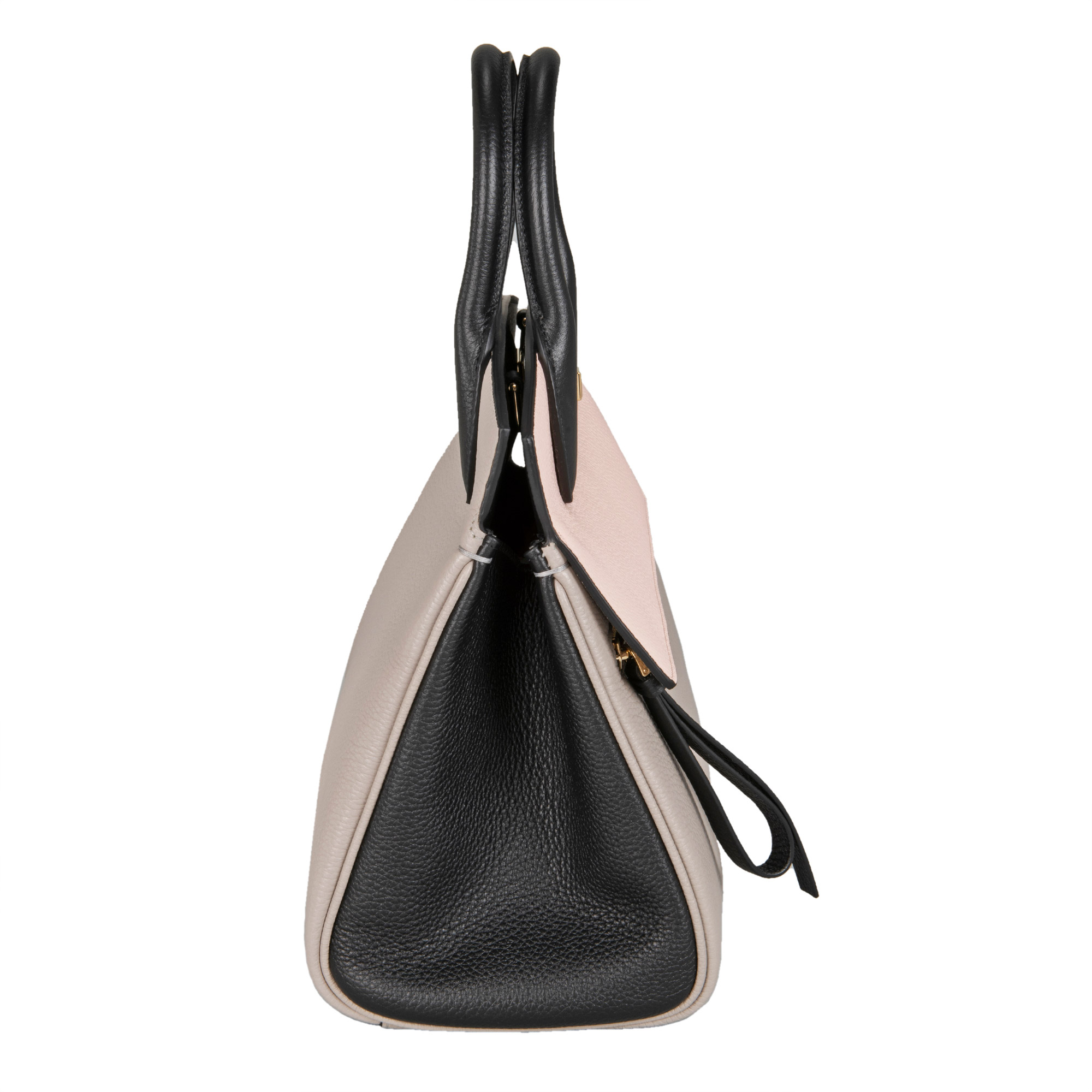 Ferragamo Studio Bag, Gray/Pink/Black | Costco