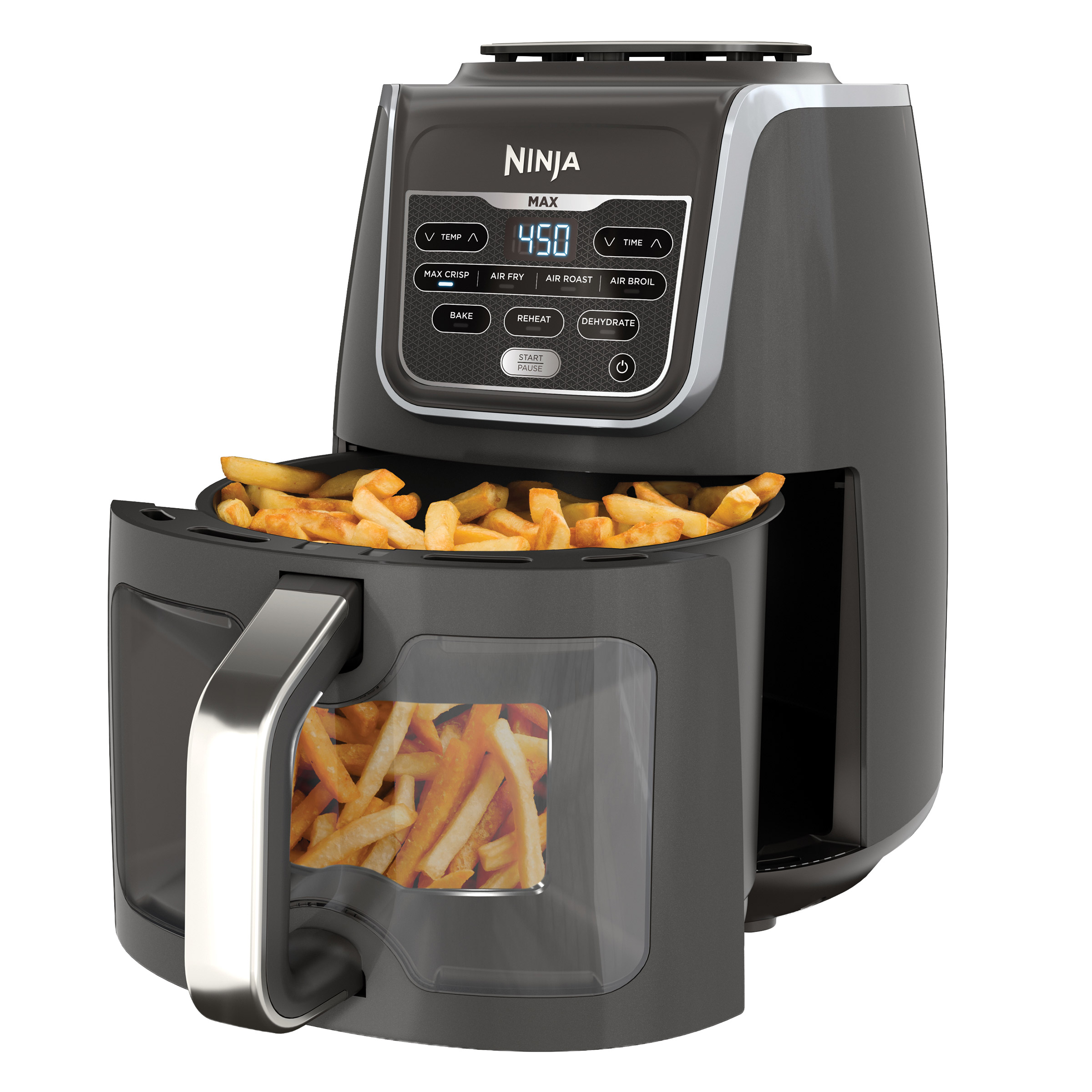 【O.T.C】 Ninja EzView Air Fryer Max XL 5.5 Qt Capacity with Window and