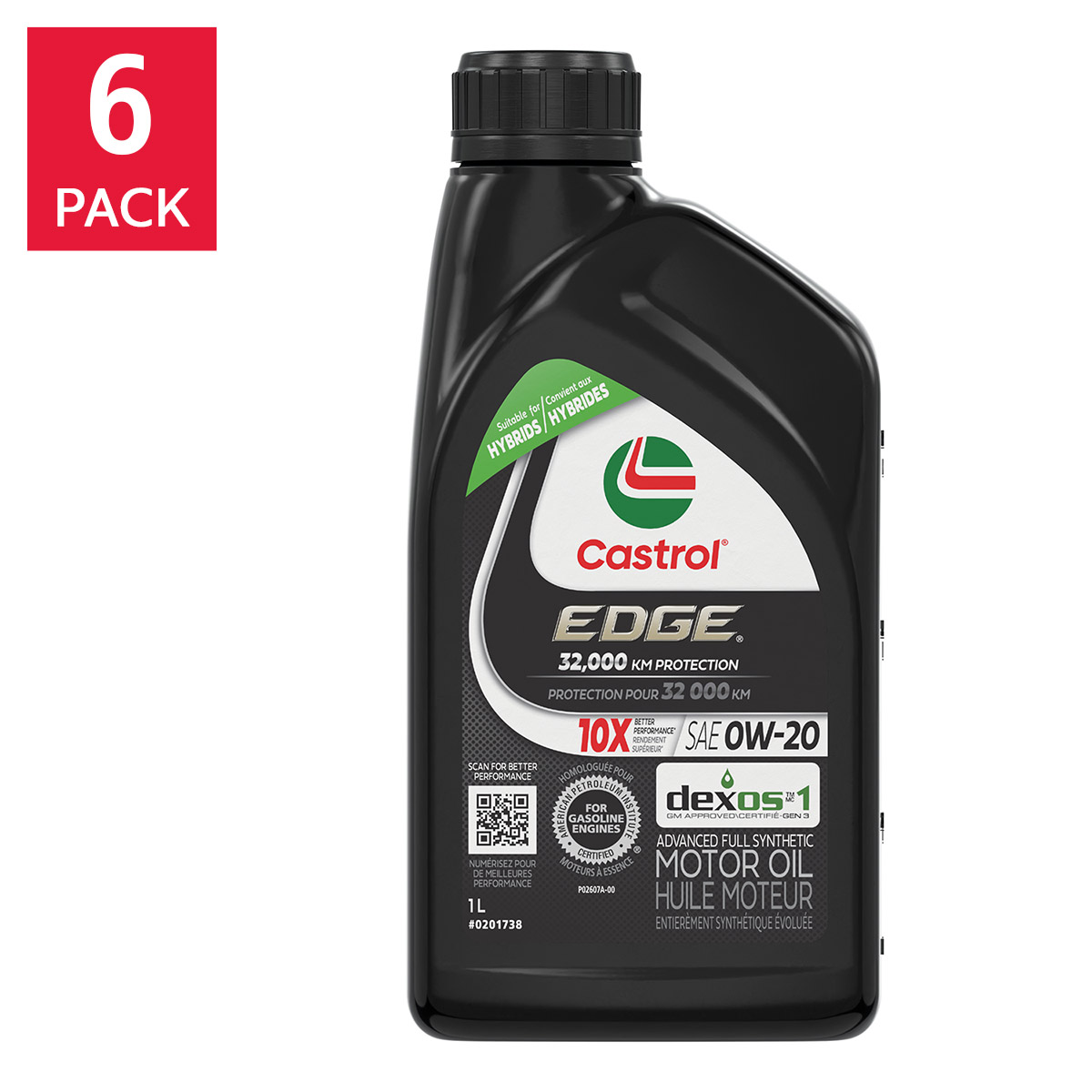 CASTROL EDGE 0W20 6 x 1 L Case Pack | Costco