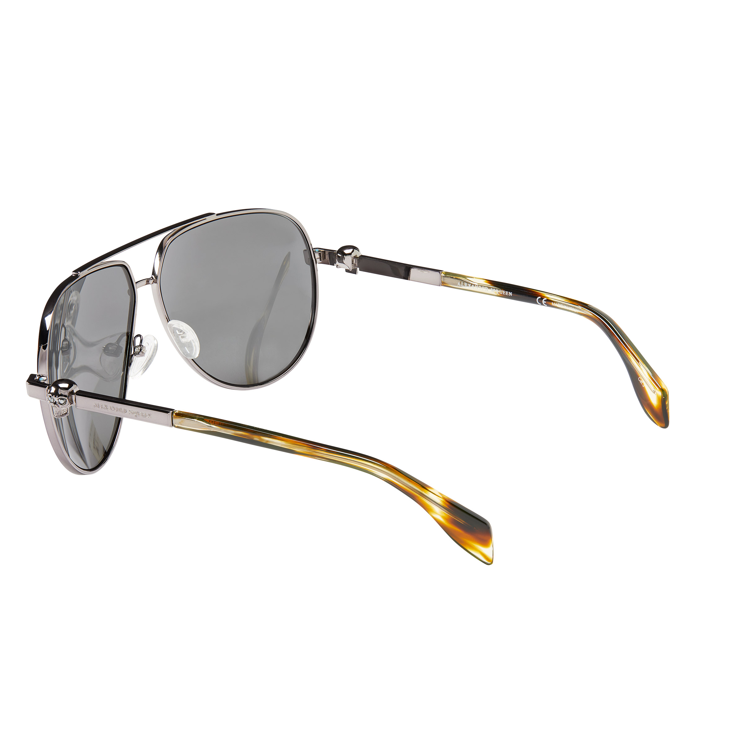 Alexander McQueen AM0018S Ruthenium Red Sunglasses | Costco display picture 1