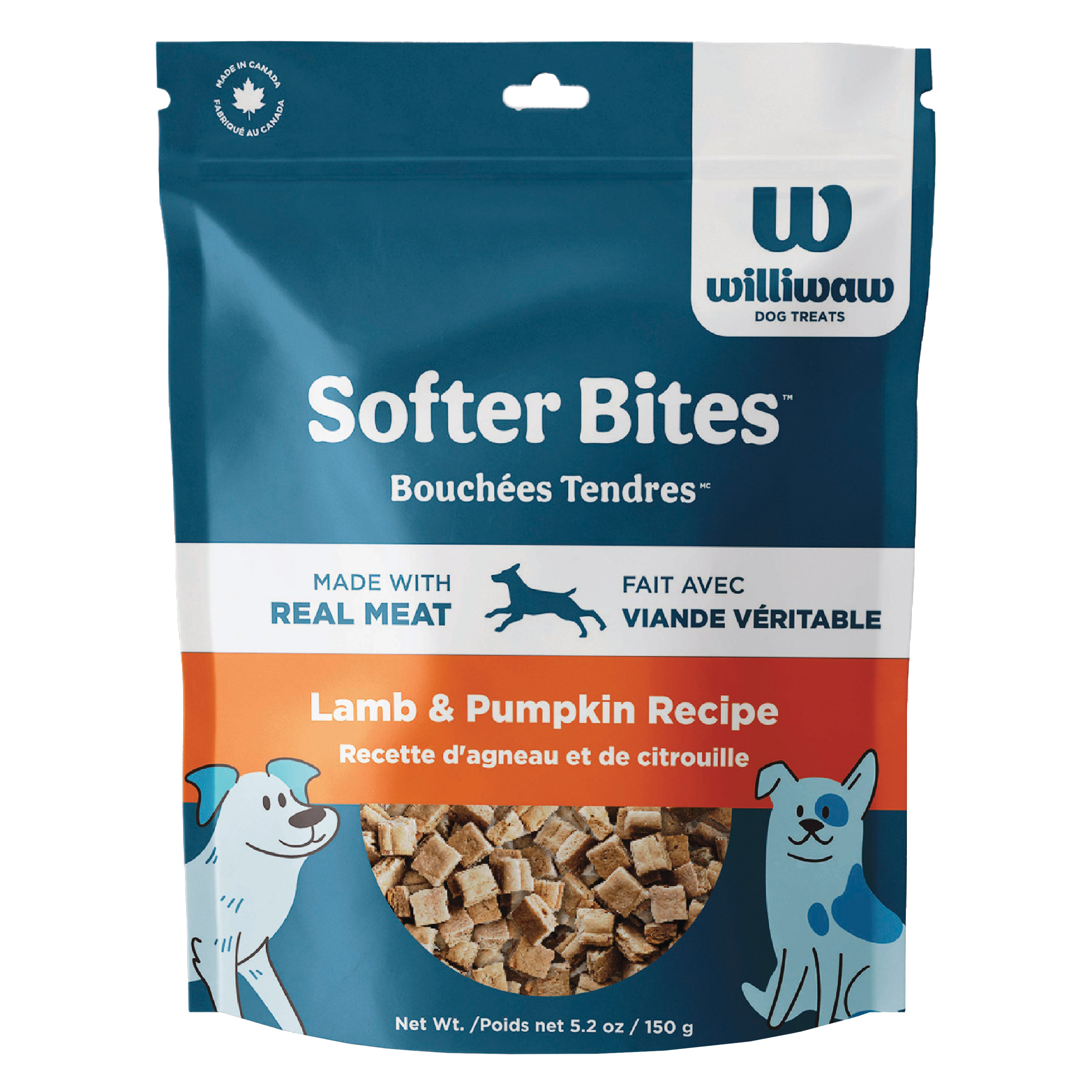 Williwaw Softer Bites Dog Treats, 6 x 150g