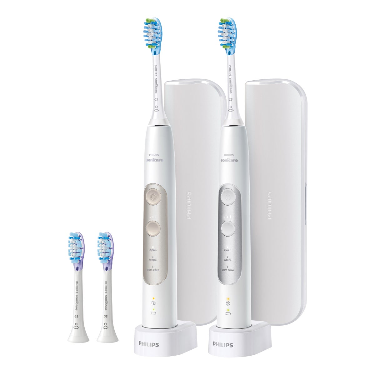 Philips Sonicare PerfectClean Rechargeable Electric Toothbrush, 2-pack | Costco Philips Sonicare PerfectClean Rechargeable Electric Toothbrush, 2-pack | Costco