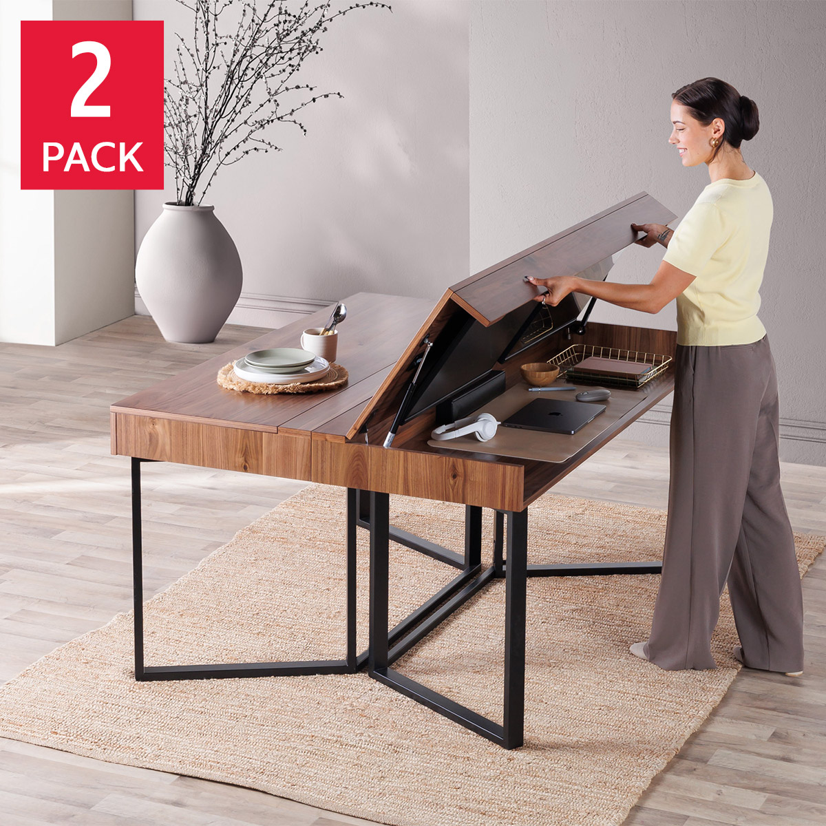 Transformer Table, Table to Desk 2-pack