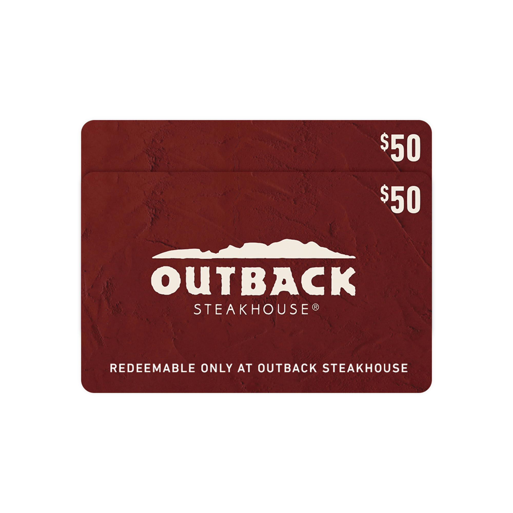 Outback Steakhouse Two Restaurant $50 eGift Cards ($100 Value)