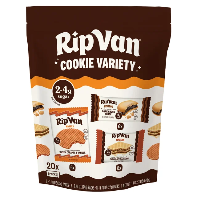 RIP VAN WAFFLES COOKIE VARIETY PACK 20 COUNT