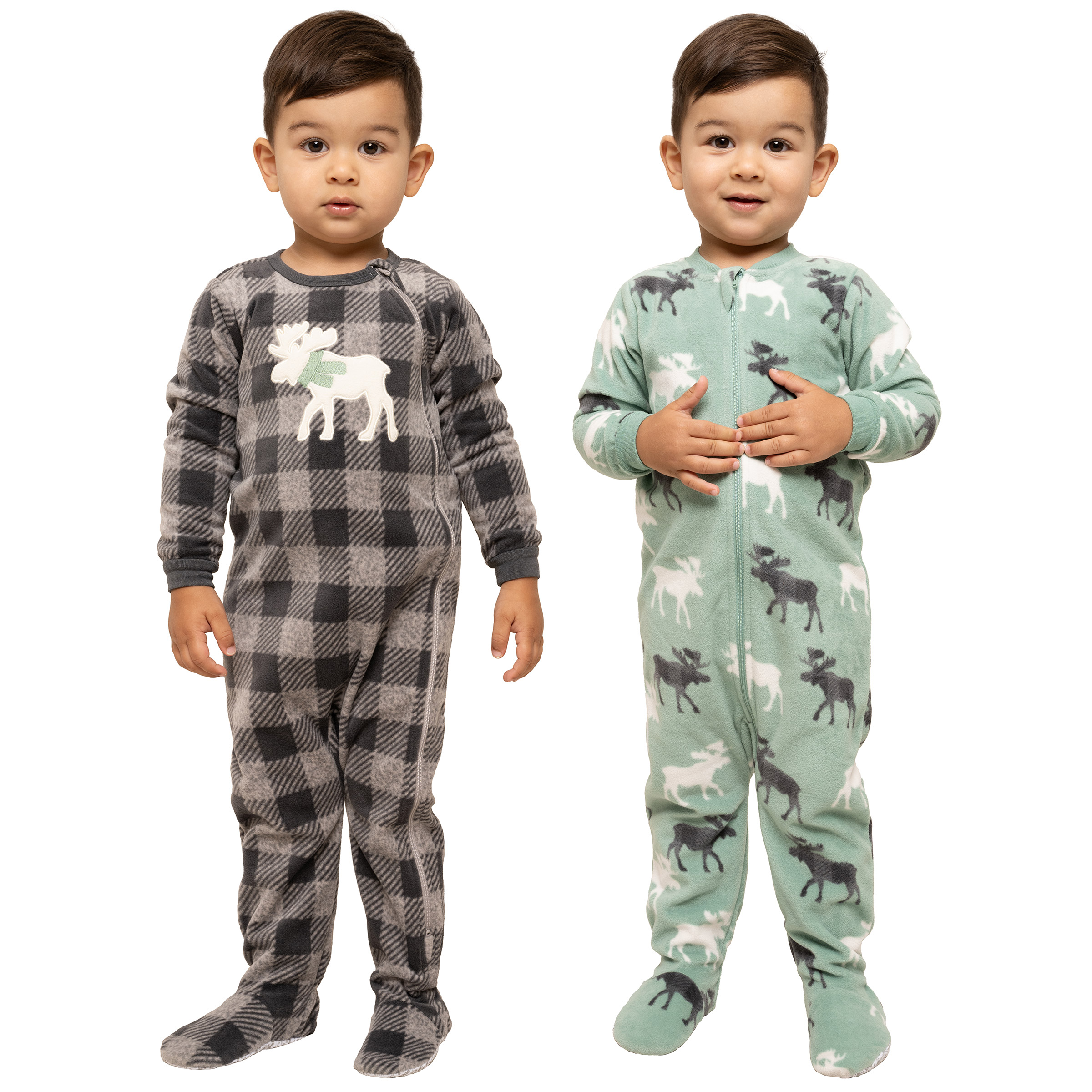 Pekkle Kids Fleece Sleeper, 2-pack