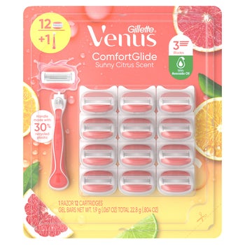 Gillette Venus ComfortGlide Sunny Citrus Razor & Refills