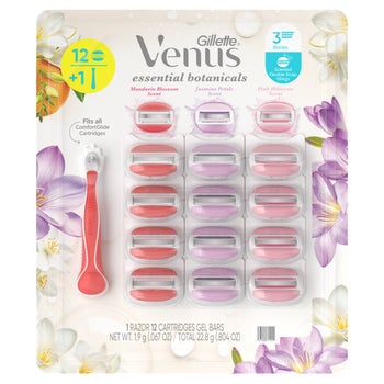 Gillette Venus Essential Botanicals ComfortGlide Razor & Refills