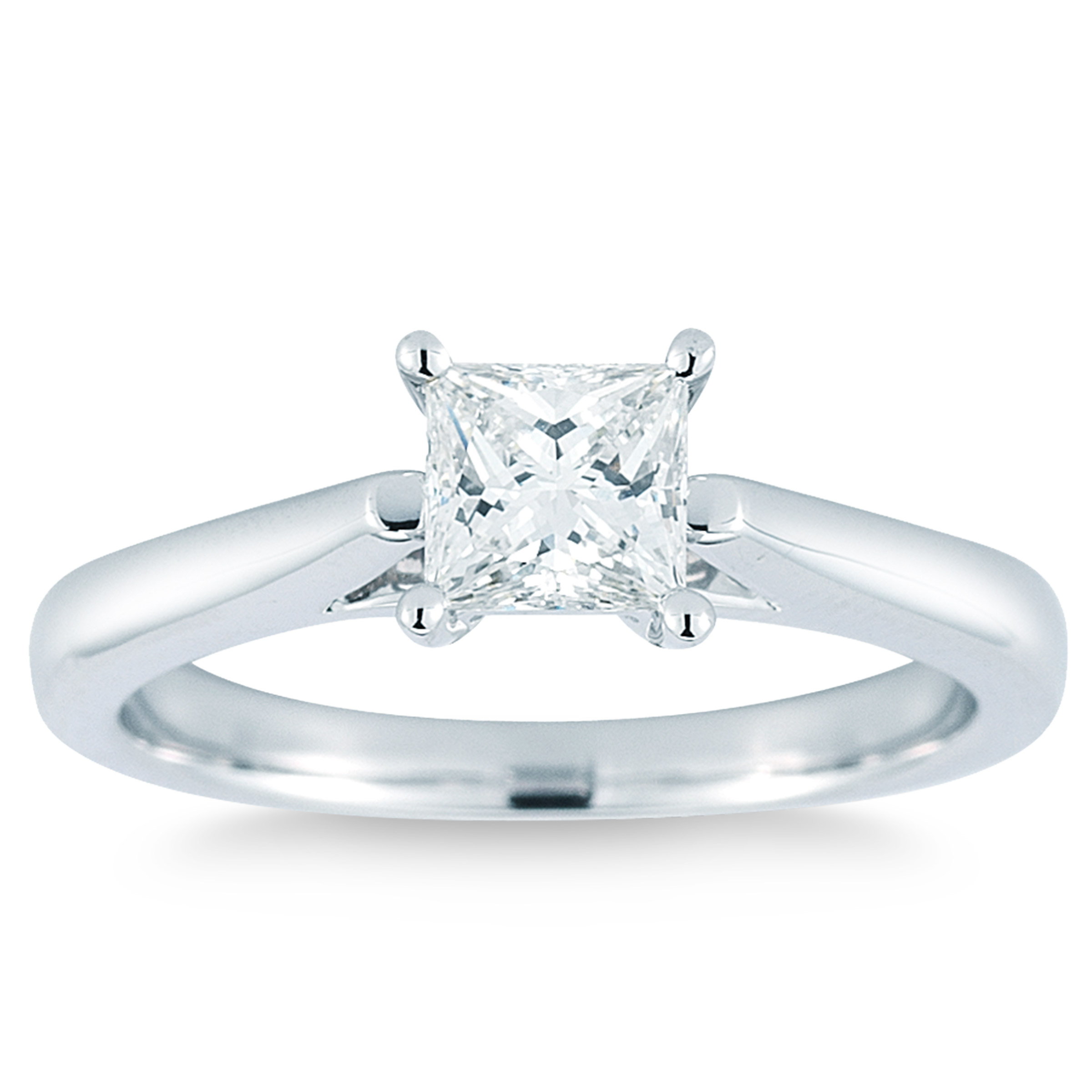 Princess Cut Diamond Solitaire Ring (0.70 ct)