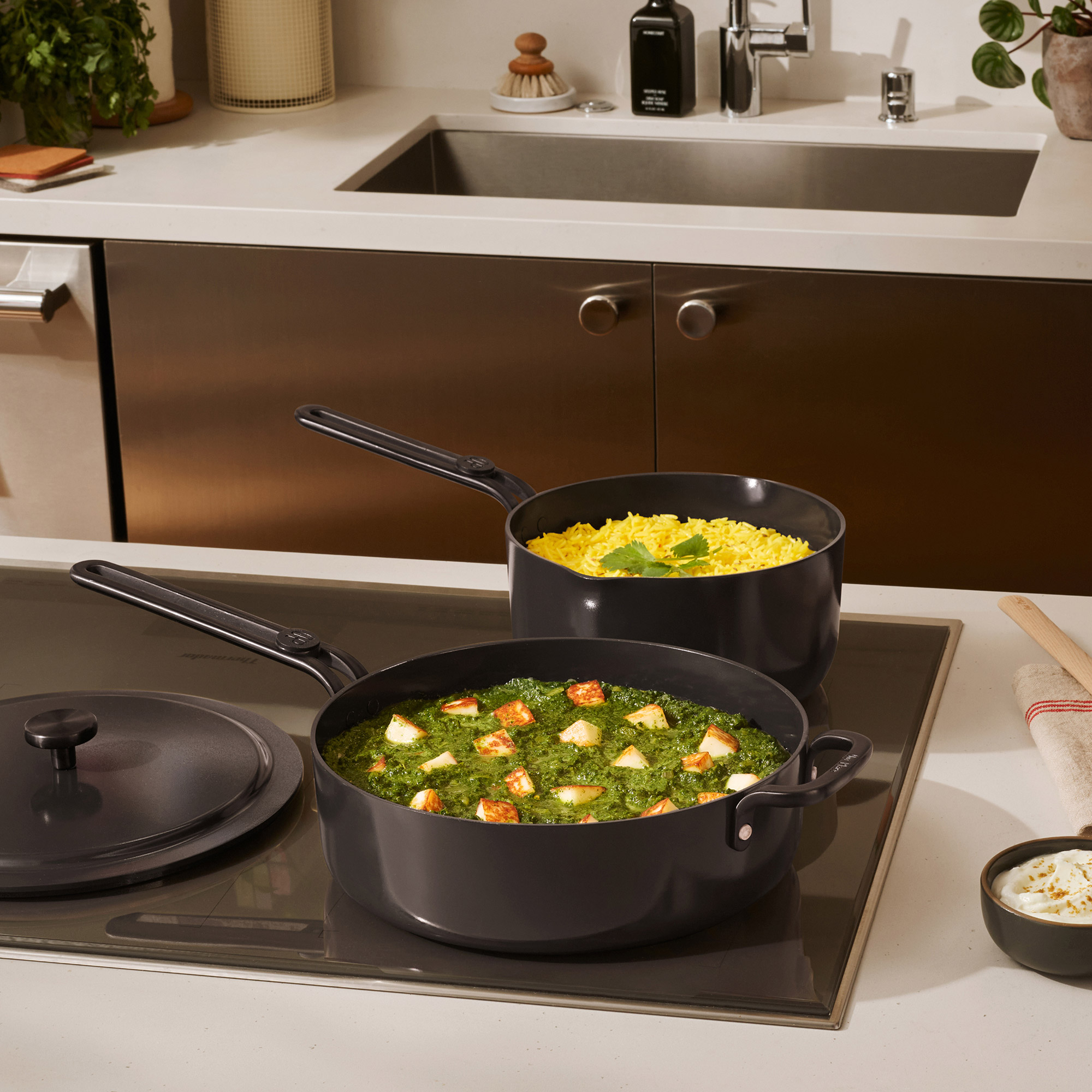 Our Place 14-piece Essentials Ceramic Nonstick Cookware Set | Costco