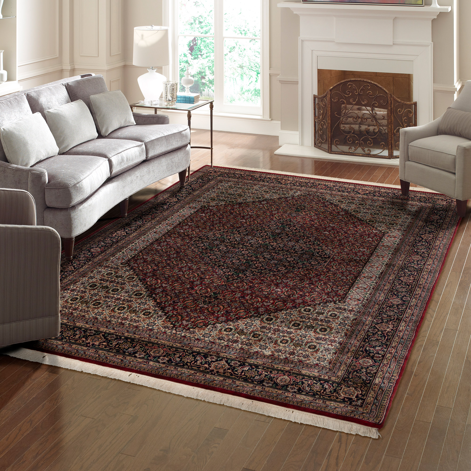Chatsworth Hand Knotted Rug Collection  Agra Red