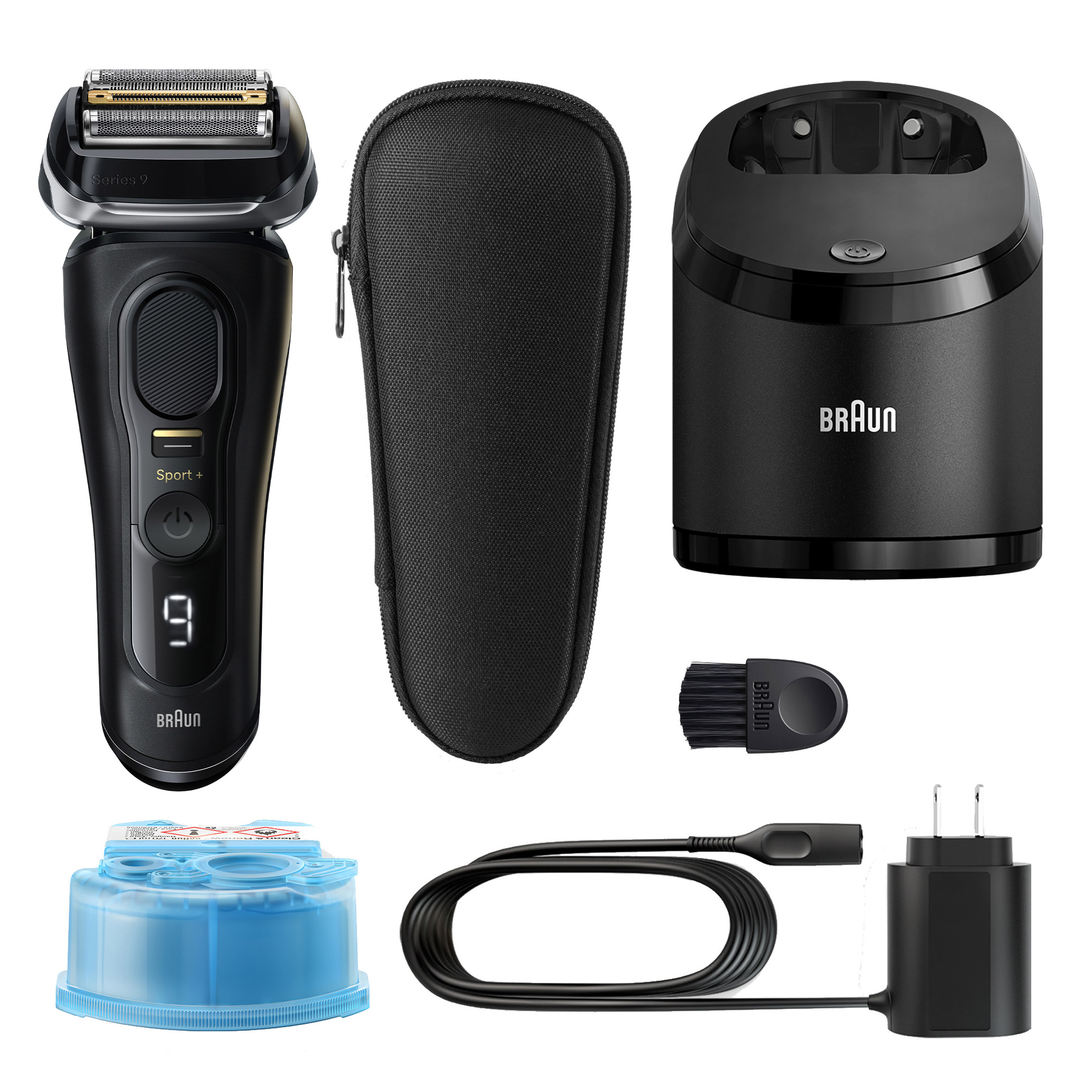 【美品】BRAUN シェーバー Series 9 Sports+ 9310S Braun Series 9 Sport + Electric Shaver with Clean and Charge