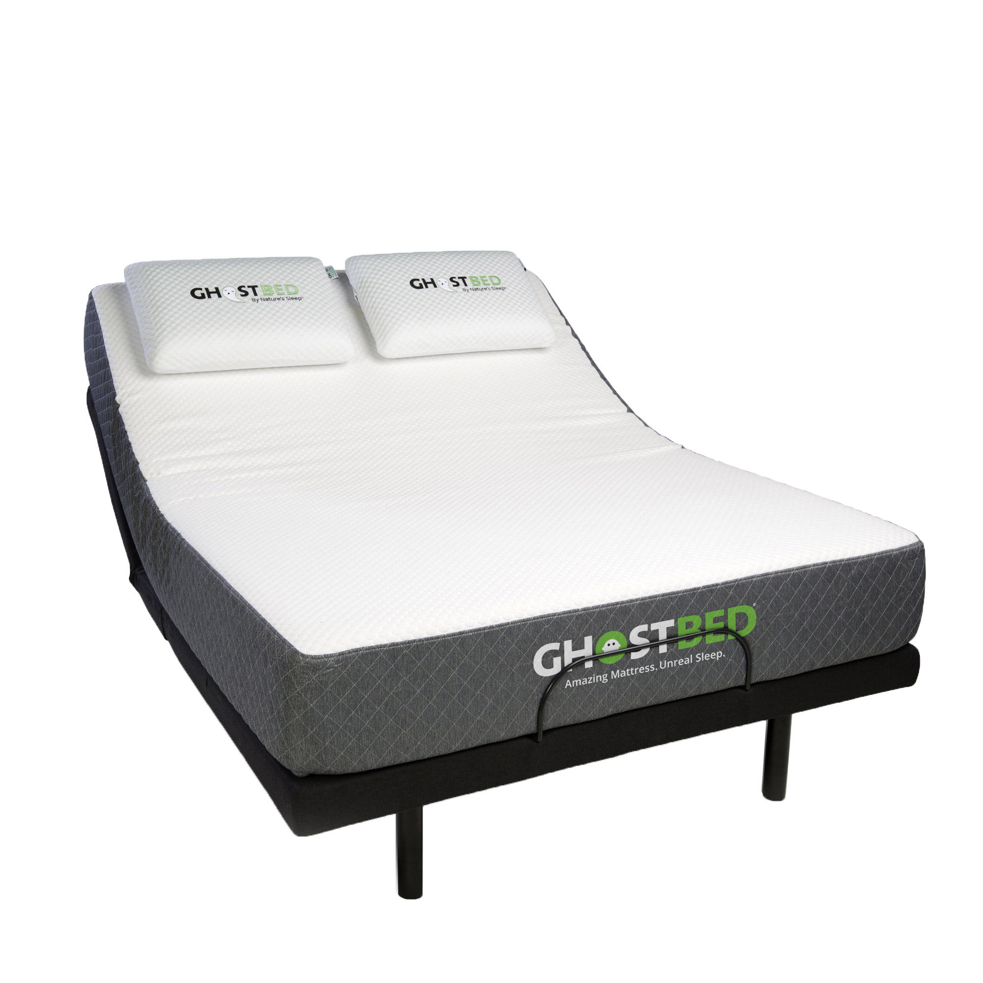 Ghostbed by Nature’s Sleep 28 cm (11 in.) Gel Memory Foam Mattress with Adjustable Base