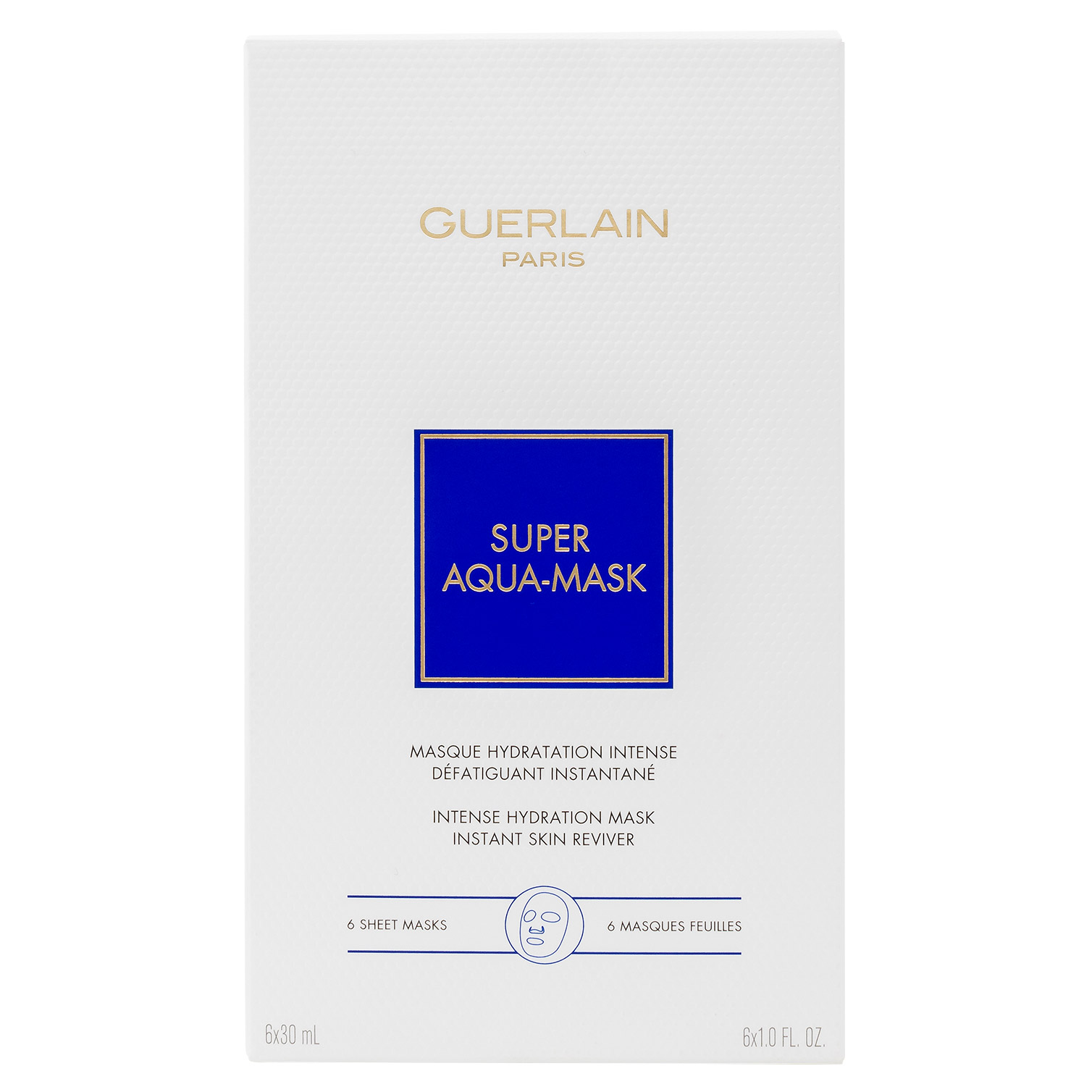Guerlain SUPER AQUA-MASK 6枚入り　定価19,690円 Guerlain Super Aqua Hydrating 6 Piece Sheet Mask Set | Dillard's