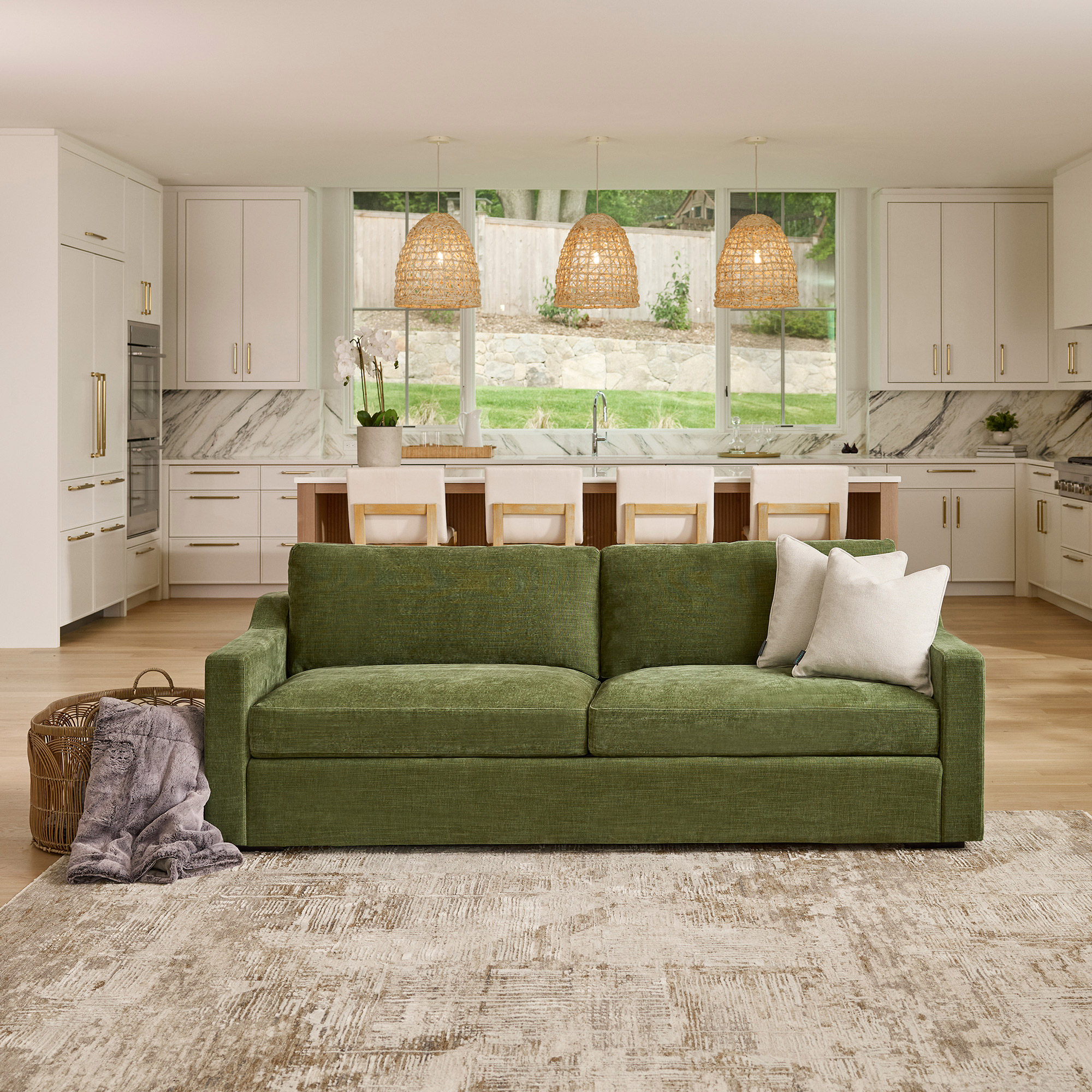 Lovesac Snugg 2-Cushion Sofa Bundle with Storage