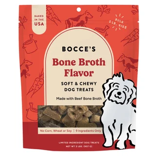 BOCCE'S BAKERY BONE BROTH DOG TREATS 32 OUNCE PACKAGE