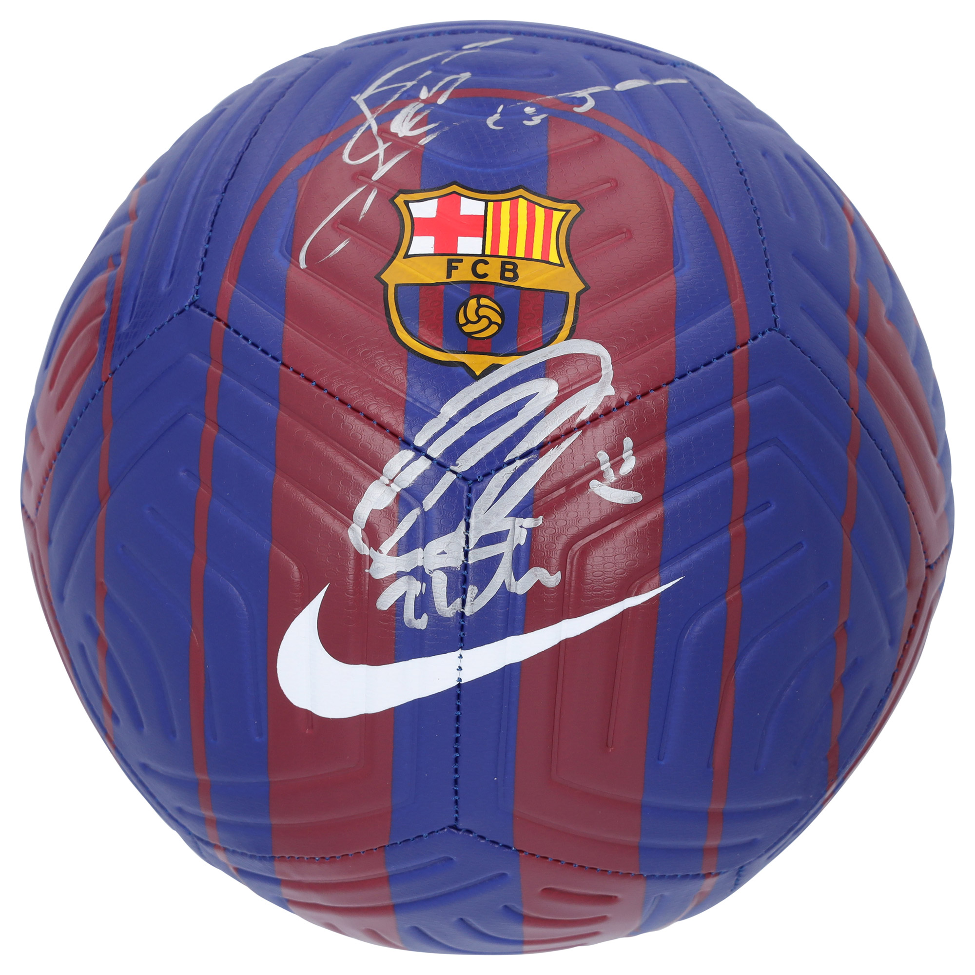 Lionel Messi and Zlatan Ibrahimovic Barcelona Autographed Nike