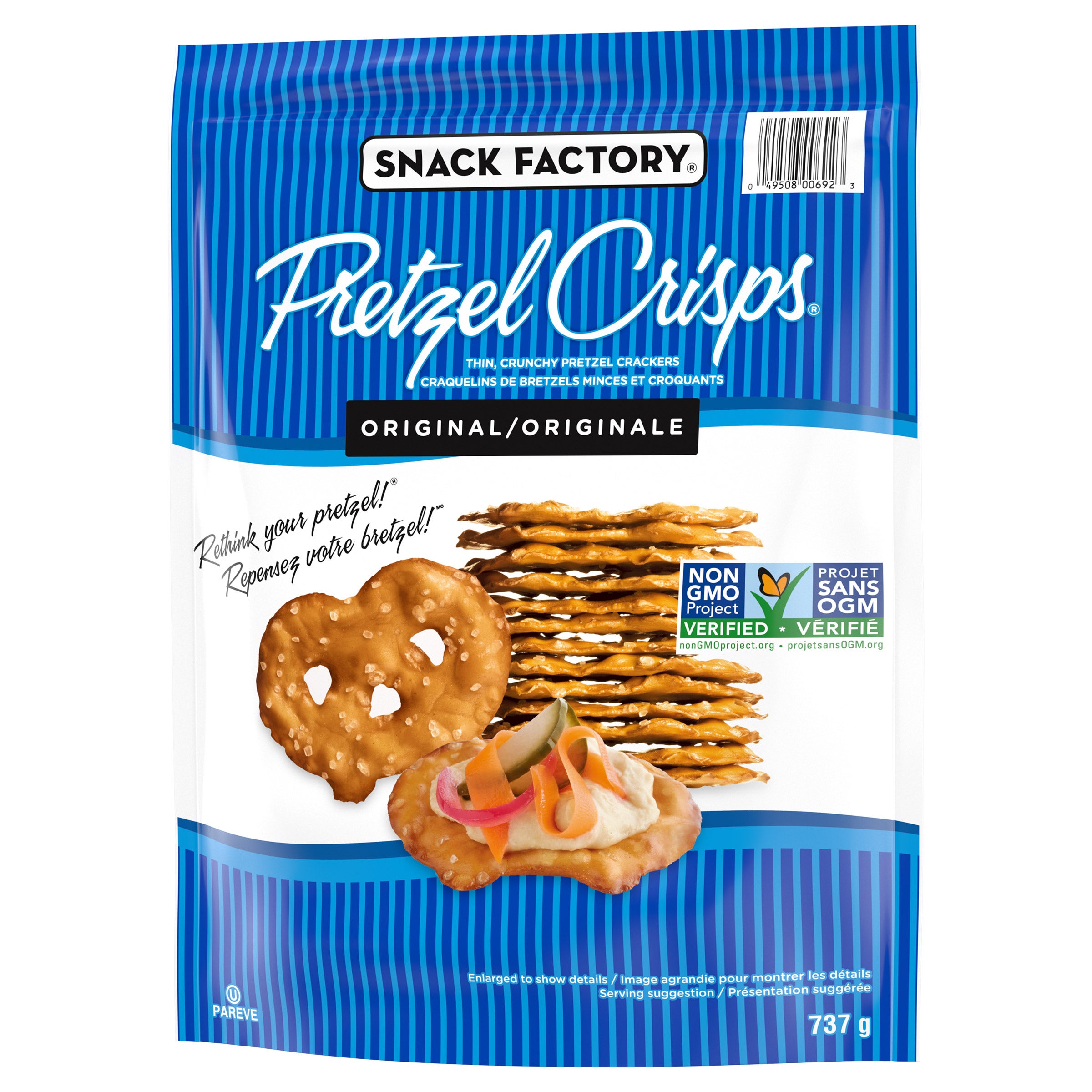 エルセーヌ555SSXstickplus Snack Factory Pretzel Crisps - Original Pretzel Crackers, 737 g