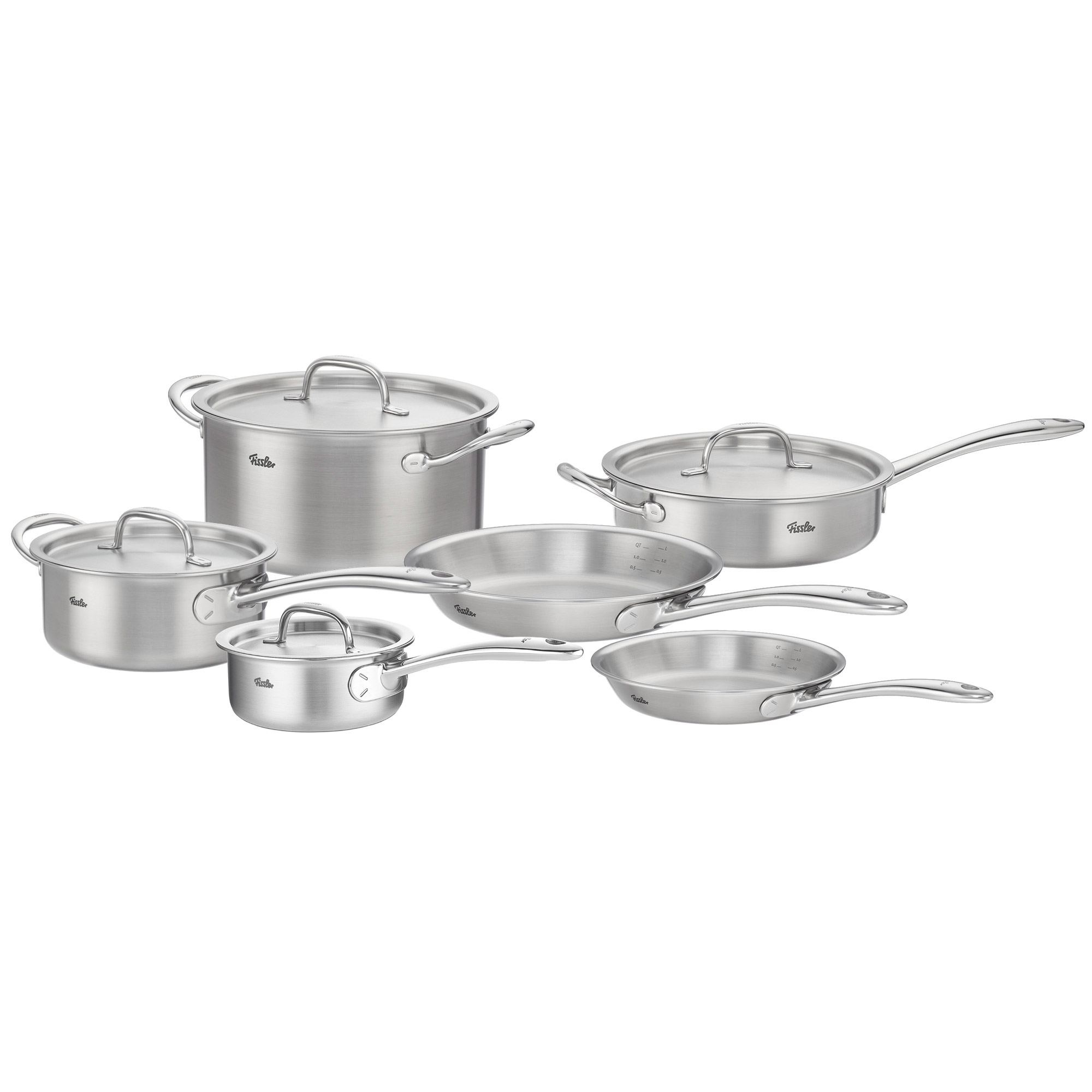 Fissler M5 Pro-Ply Stainless Steel 5-ply Cookware Set, 10-pieces