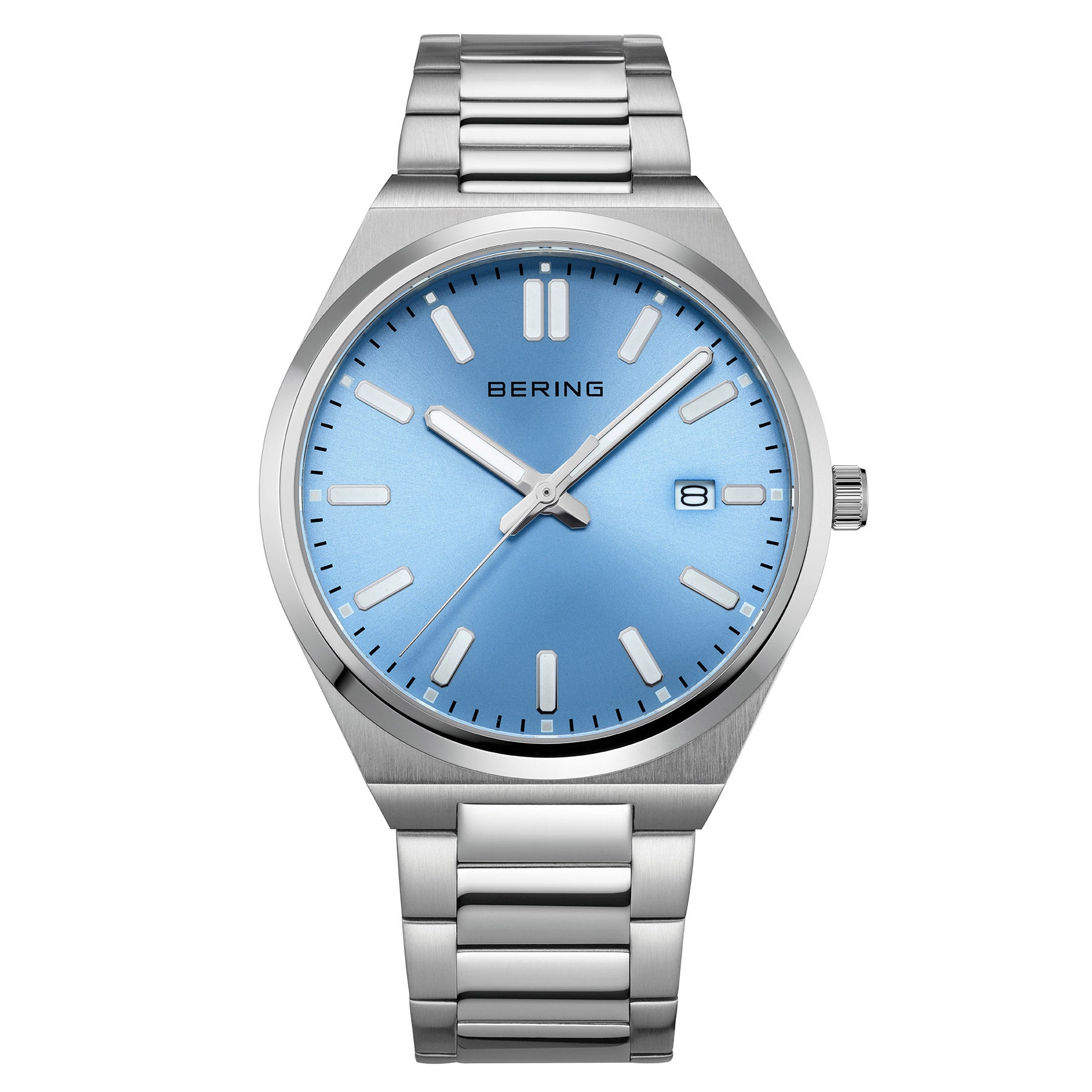 Bering Classic Blue Sunray Dial Quartz Men's Watch, 39mm | Costco