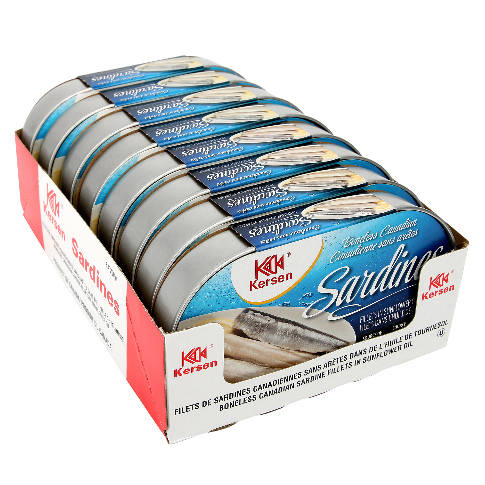 Kersen Boneless Sardine Fillets, 8 × 200 g