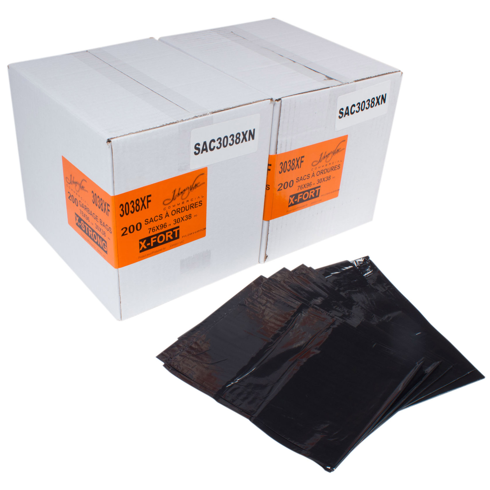 Johnny Vac 76.2 cm x 96.52 cm (30 in. x 38 in.) Extra Strong Garbage Bags