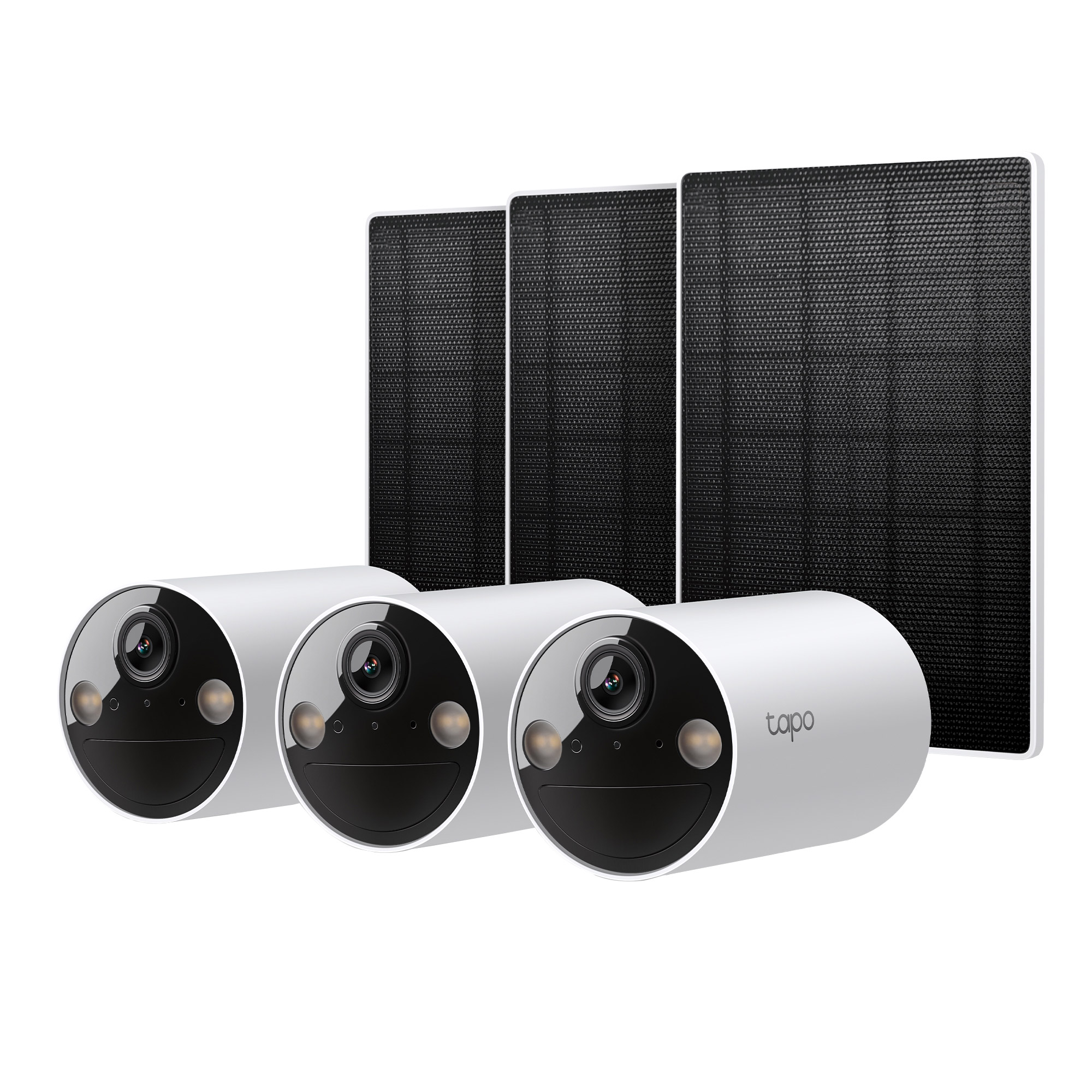TP Link Tapo 2k Smart Wire-Free Security Camera with Solar Panel  3-pack