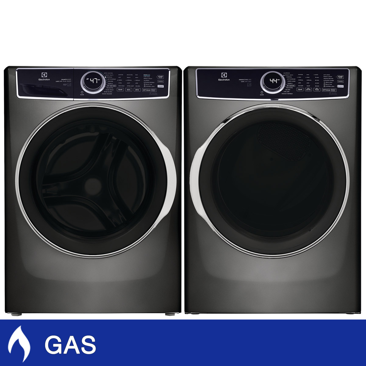 Electrolux 6 Series Laundry Bundle 5.2 cu ft. Front Load Washer and 8.0 cu ft. Gas Dryer