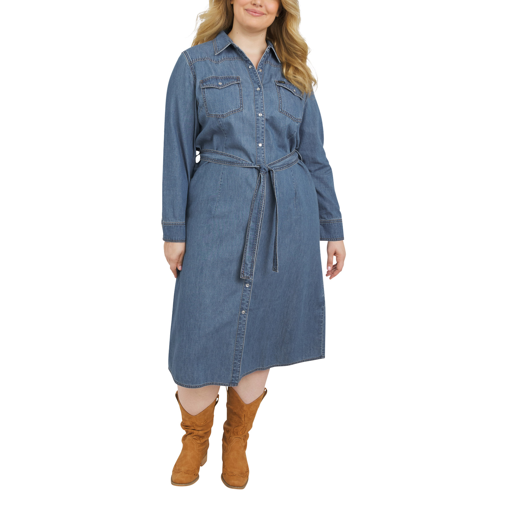 Wrangler Women's Denim Midi Dress | Costco