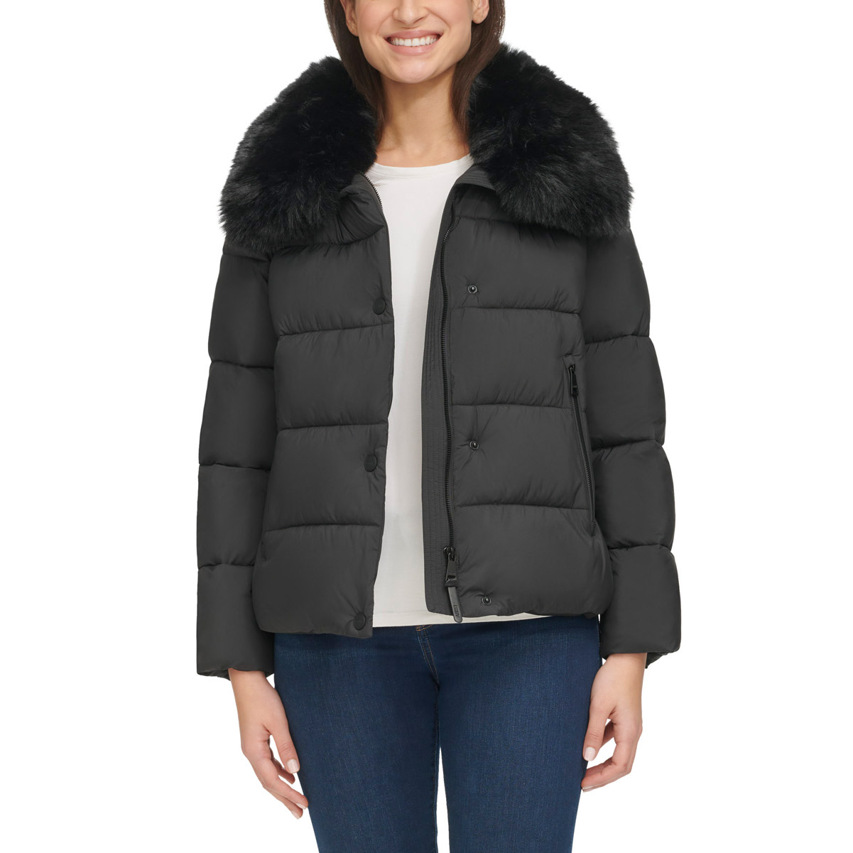DKNY Women's Short Puffer Jacket | Costco