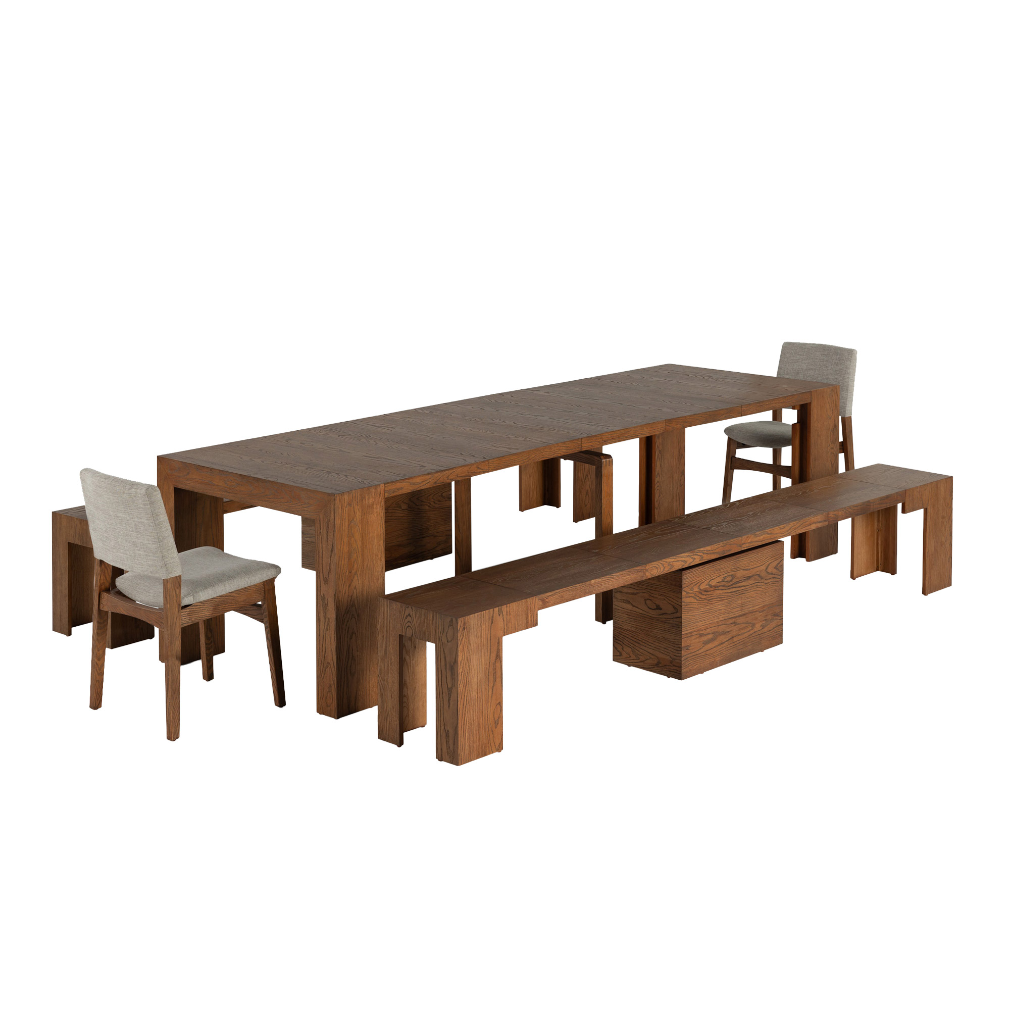 Transformer Table Extendable 5-Piece Dining Set | Costco