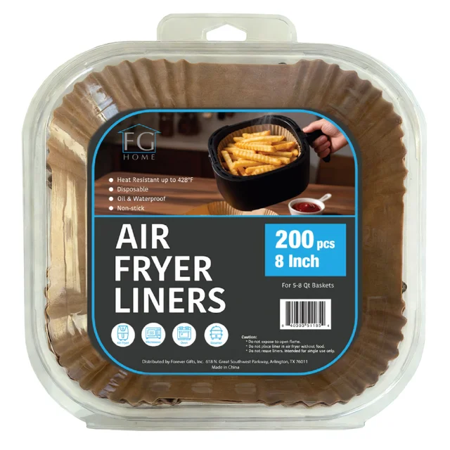 FG HOME AIR FRYER LINERS 200 COUNT