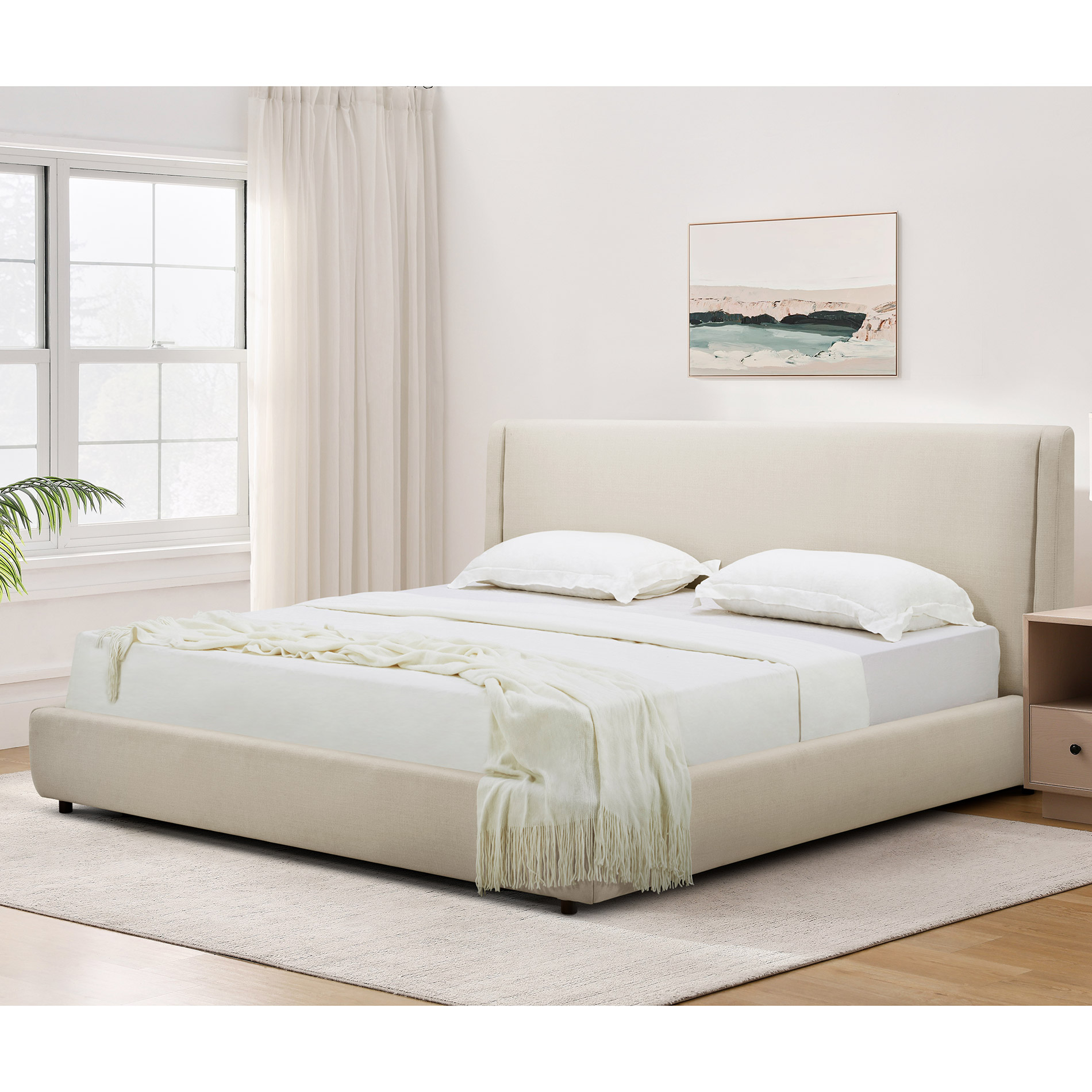 Aiden & Ivy Fabric Upholstered Bed